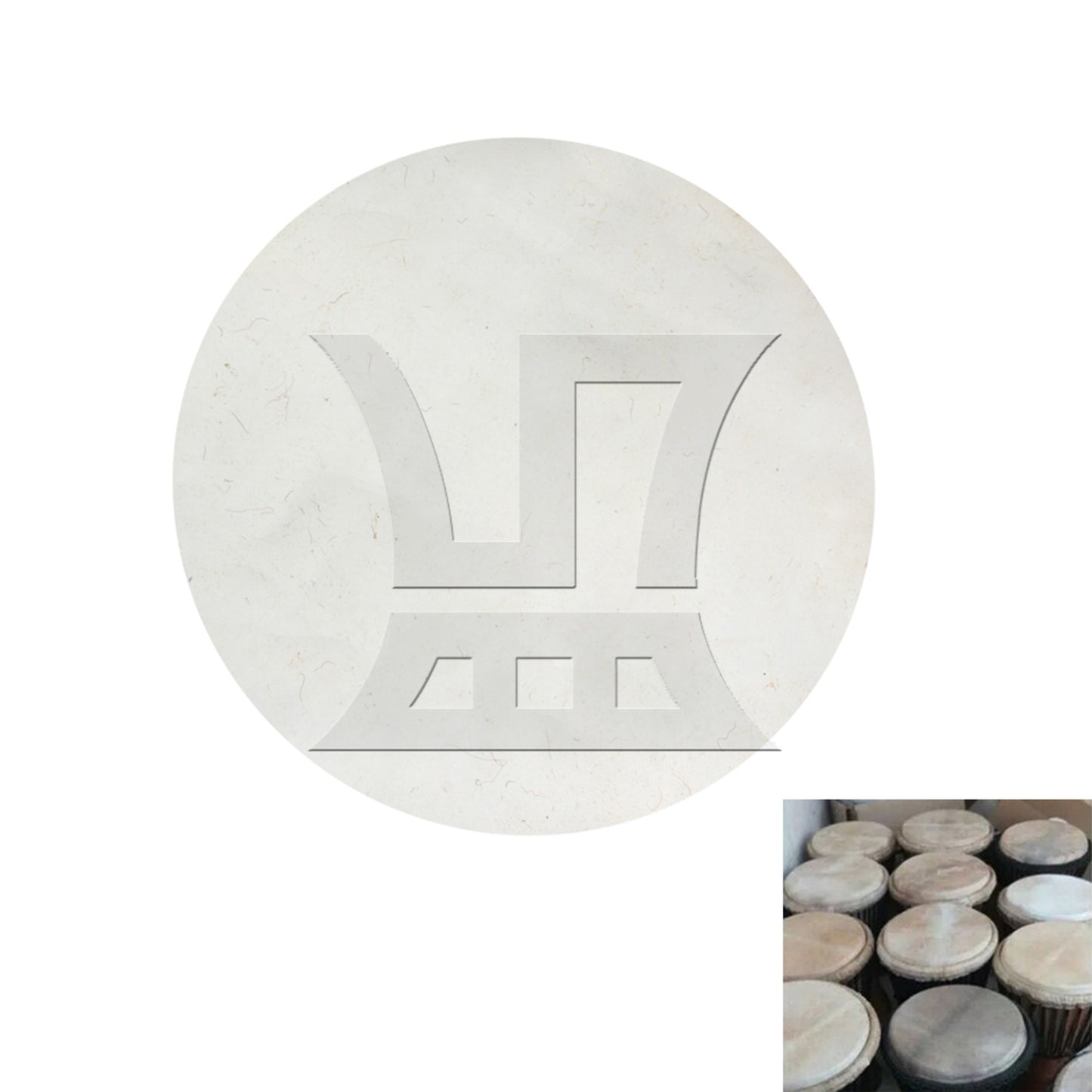 Goat Skin Drums Head for Bongo Drums / Shaman Drums / 10 inches African Drum