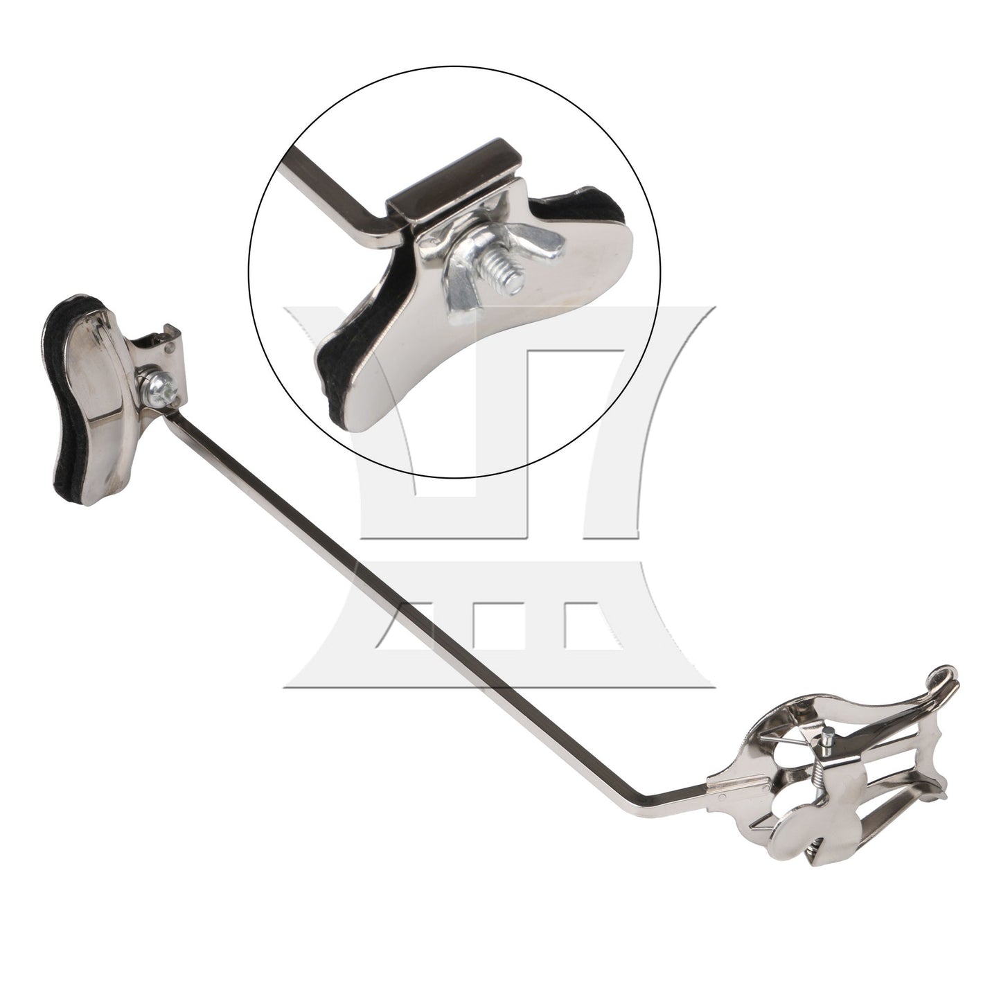 Clip Width 58mm Metal Plated Tenor Saxophone Lyre Clip Musical Instrument Part