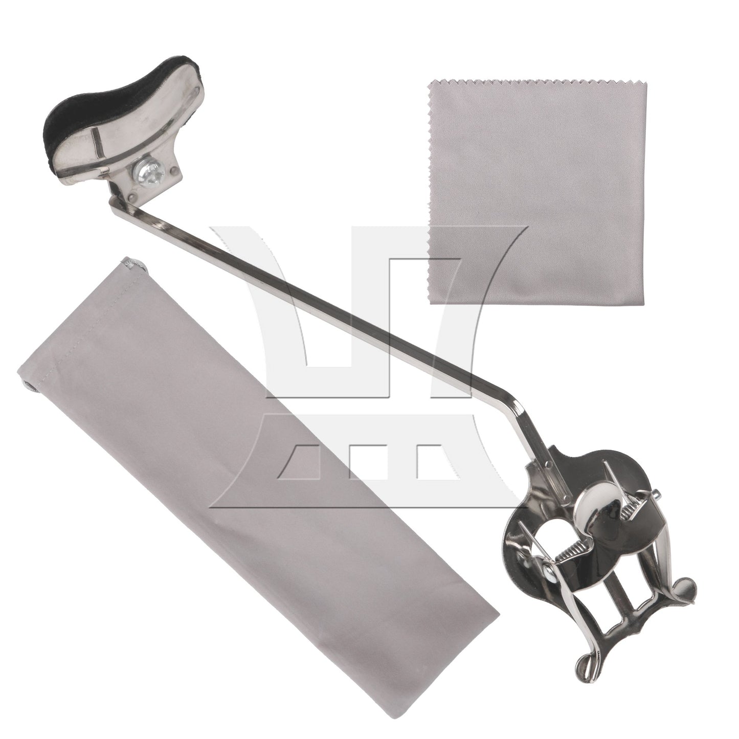 Clip Width 58mm Metal Plated Tenor Saxophone Lyre Clip Musical Instrument Part