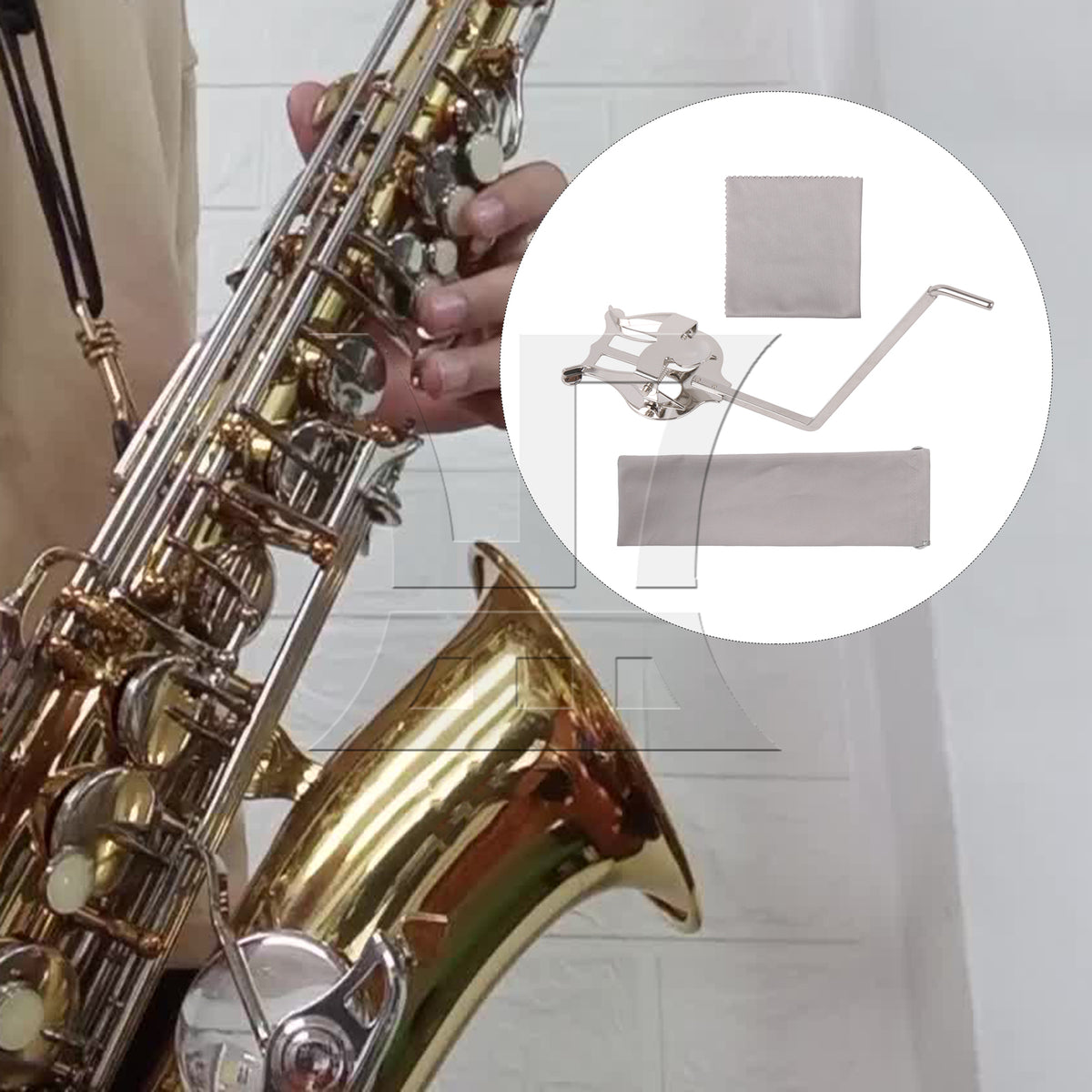 BQLZR Alto Tenor Sax Music Lyre Sax Lyre Clamp on Holder for Saxophone Accessory