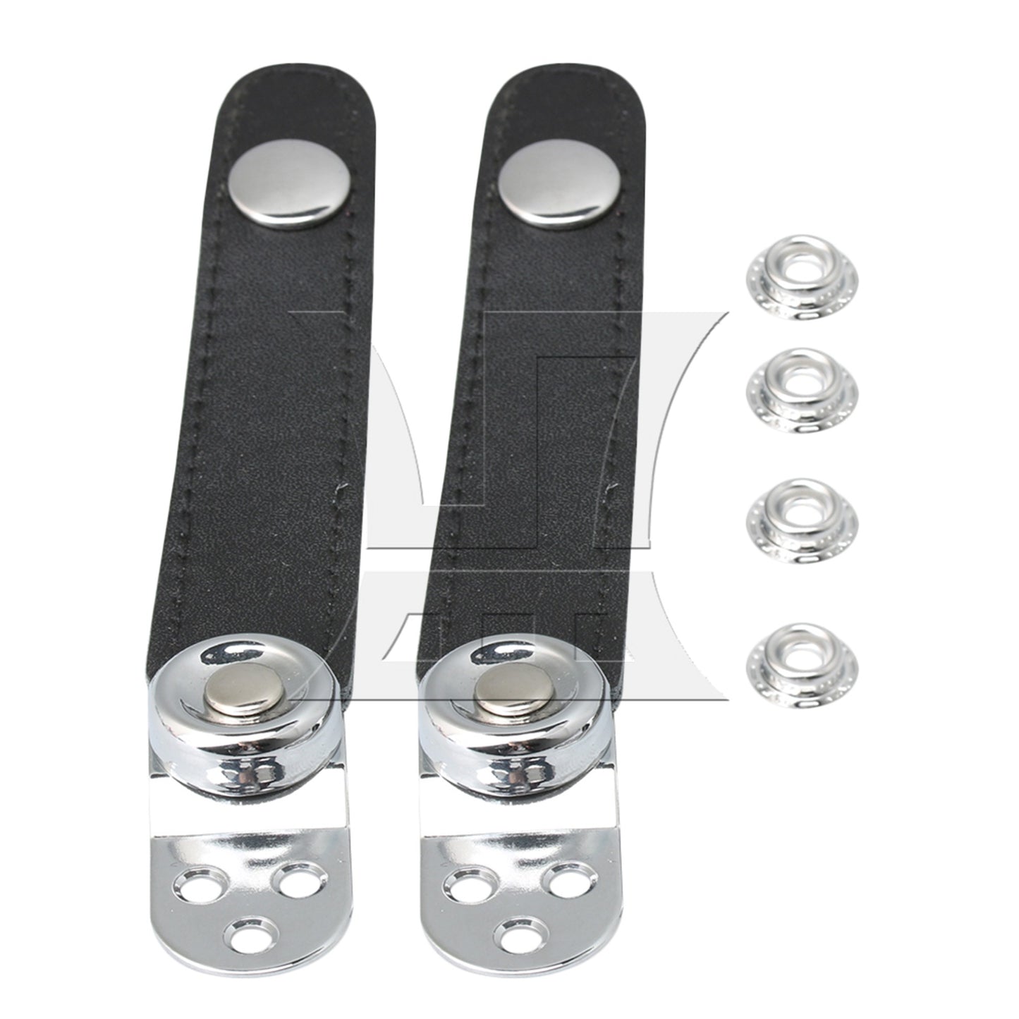 7.8cm Hole Spacing PU Bellows Straps with 4 Buckle for Accordion Fixation