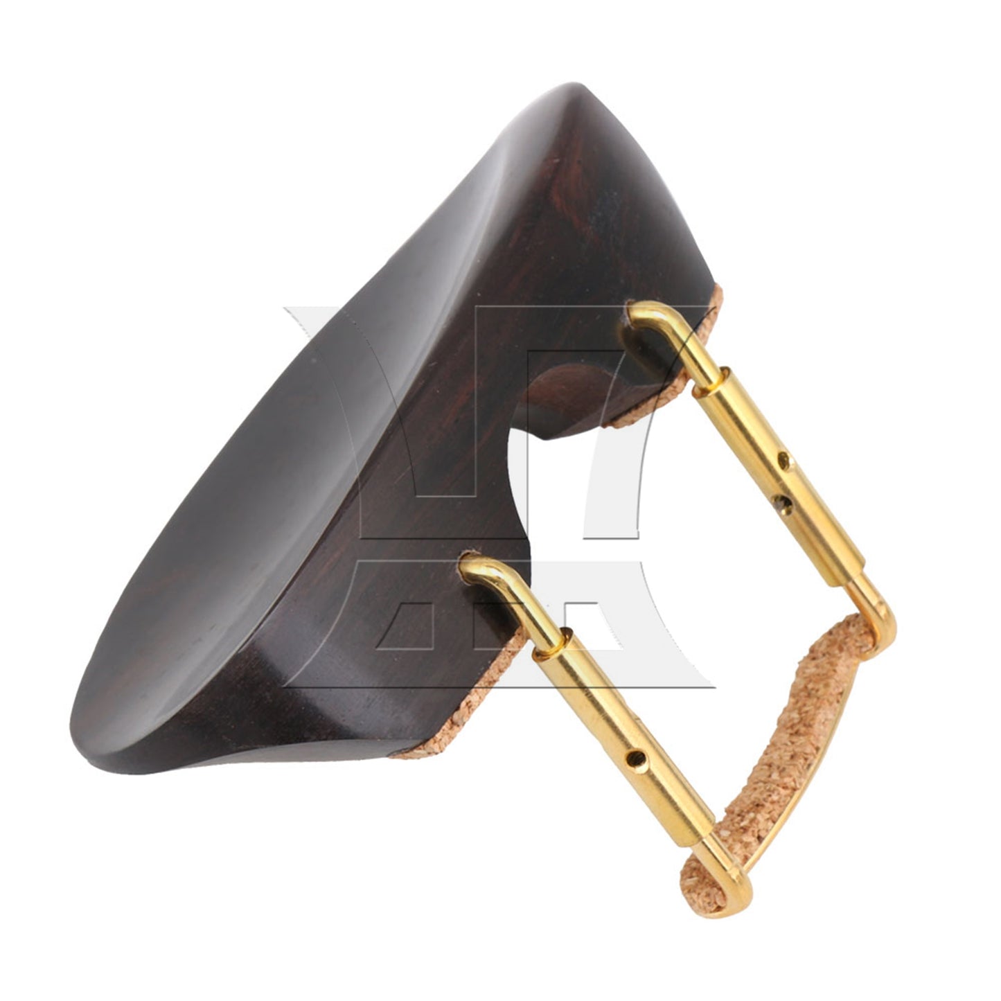 4/4 Ebony Violin Chinrest Centered Mounting Pad for Band Performance