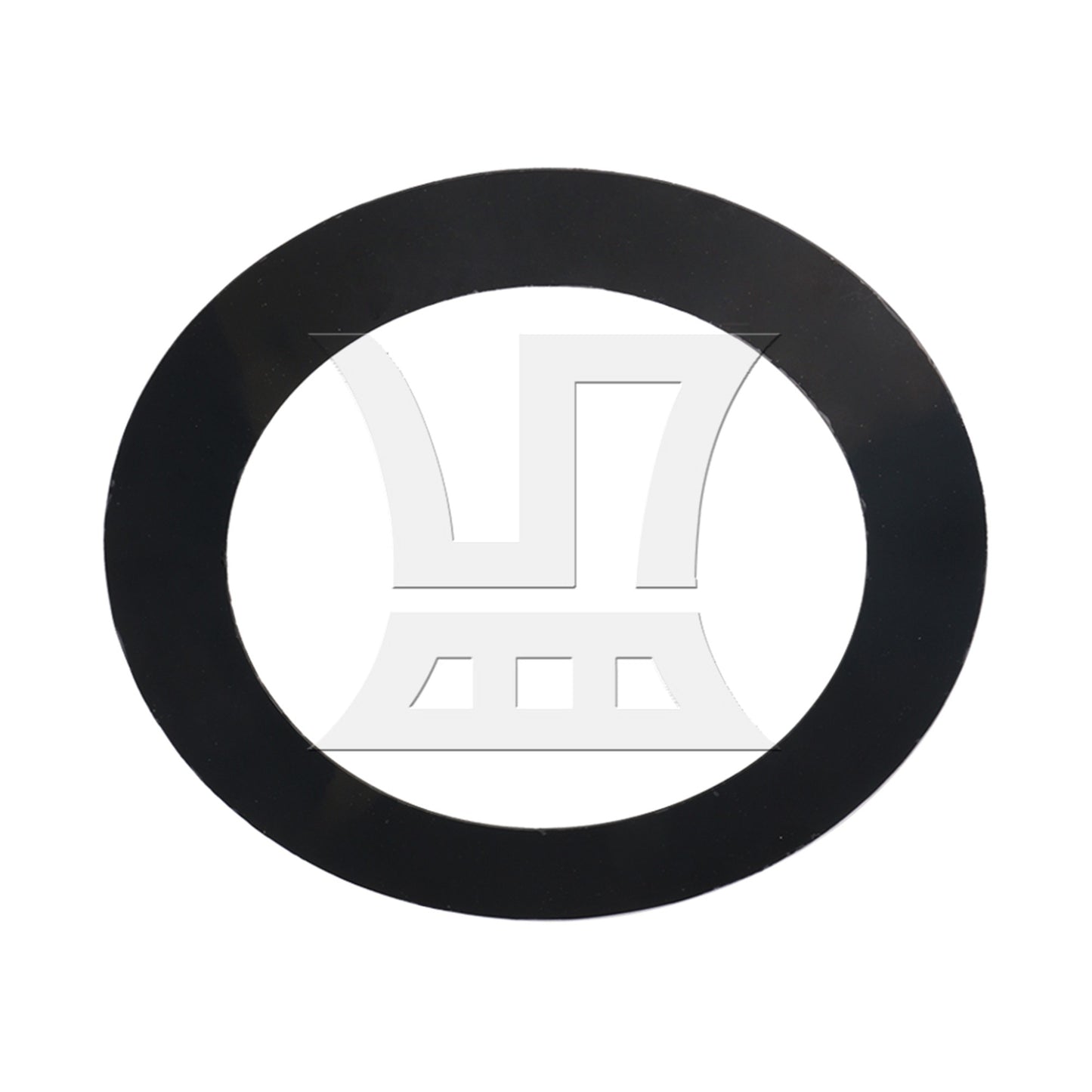 Bass Drum Head Mic Port O's Ring for Percussion Parts 188x135mm Black PVC