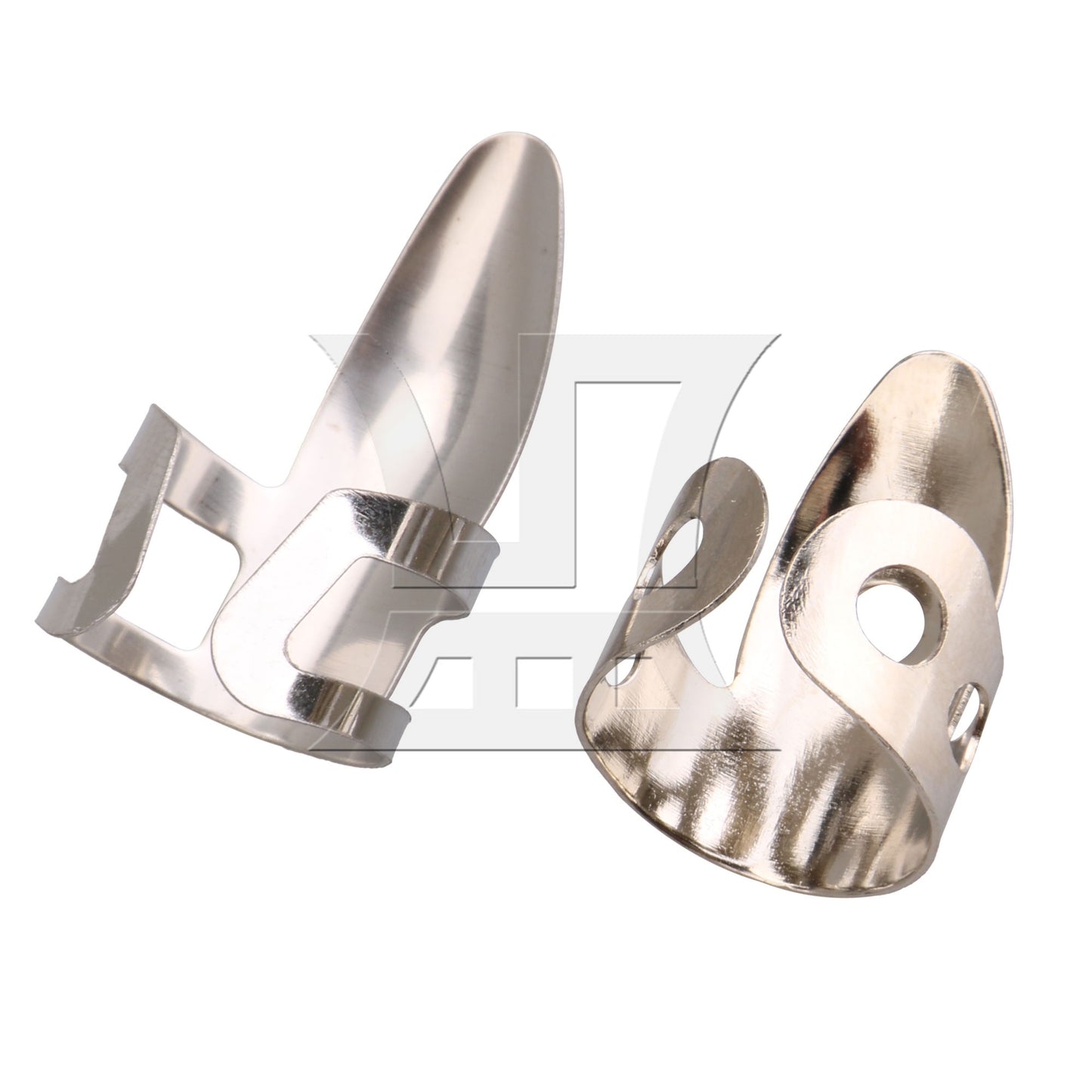 15 x Metal Silver Finger Picks Thumbpicks Kit for Acoustic Guitar Banjo Parts