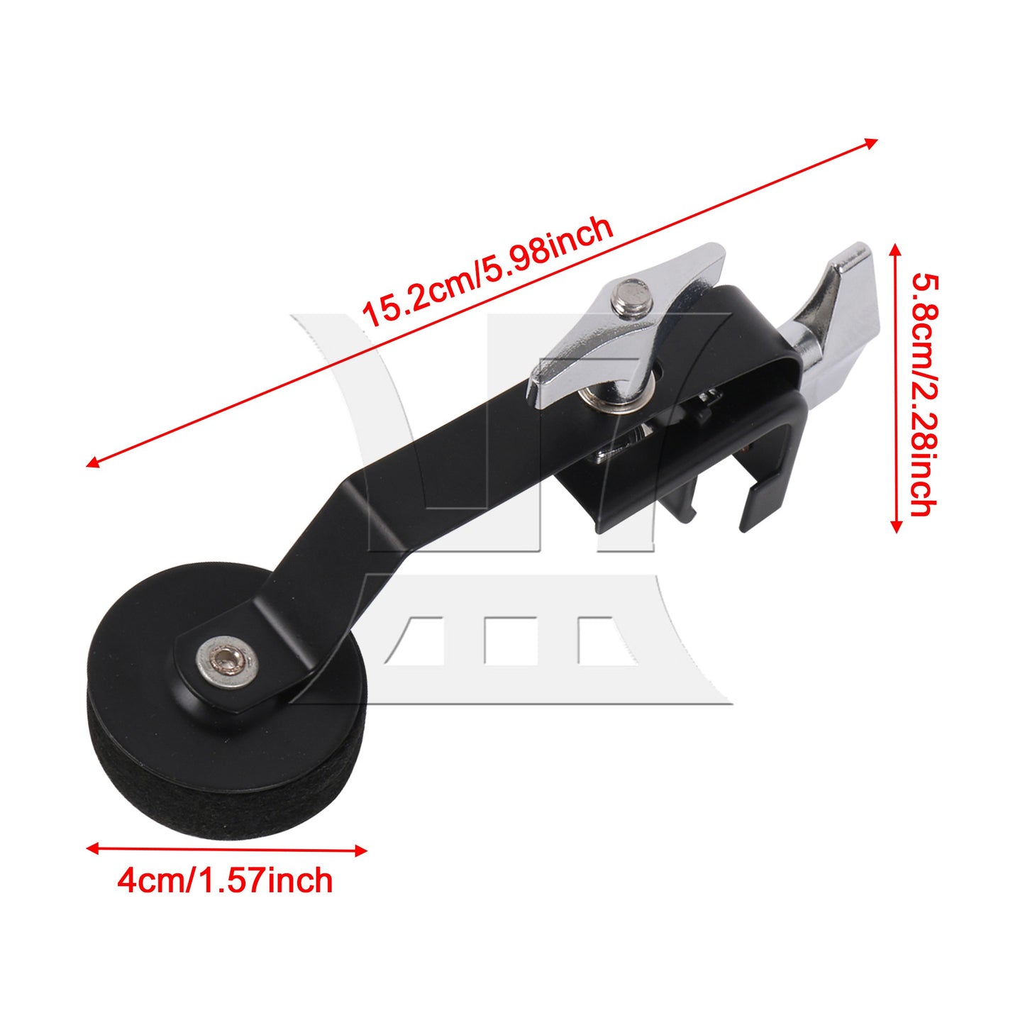 Tone Control Mute Silencer for Vintage & Modern Snares Drum Black 1.57" Part