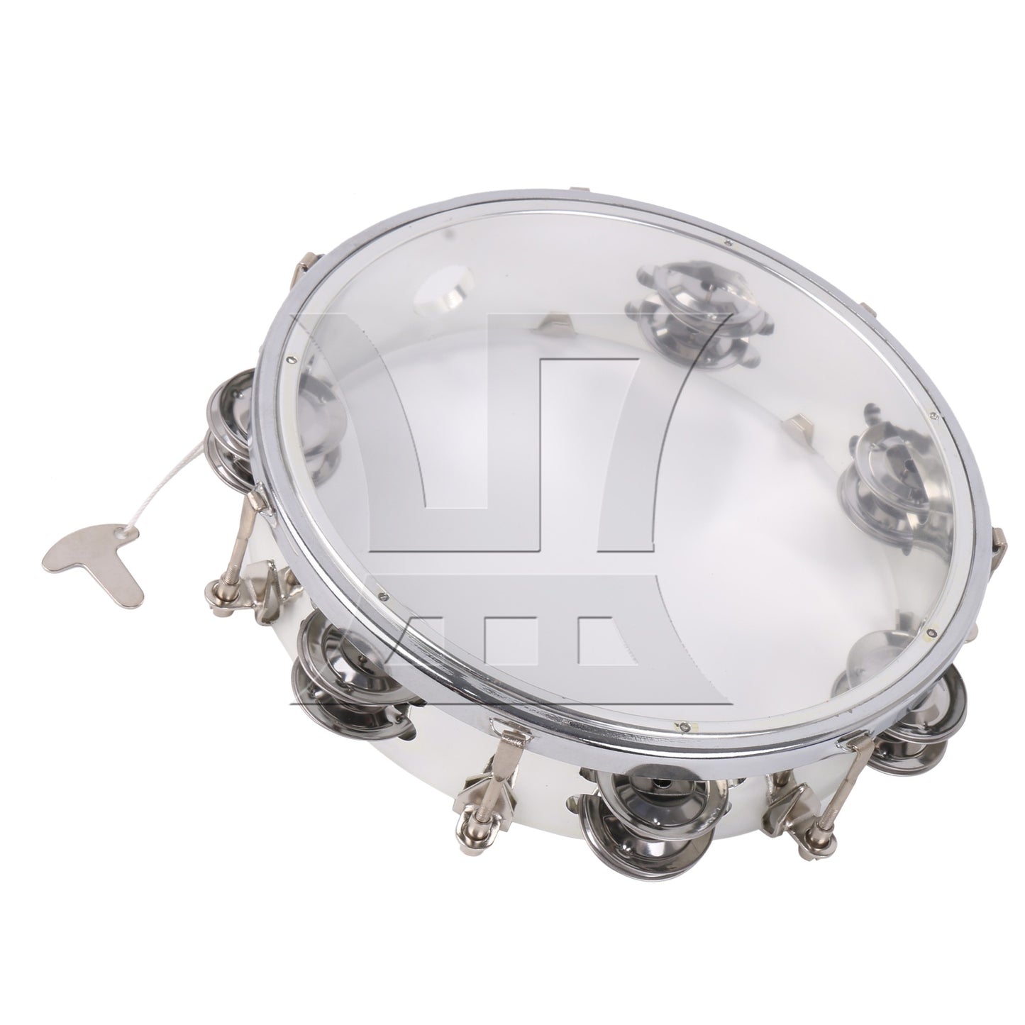 8 Inch Tambourine Performance Level Handheld Bell Percussion for Noise Makers