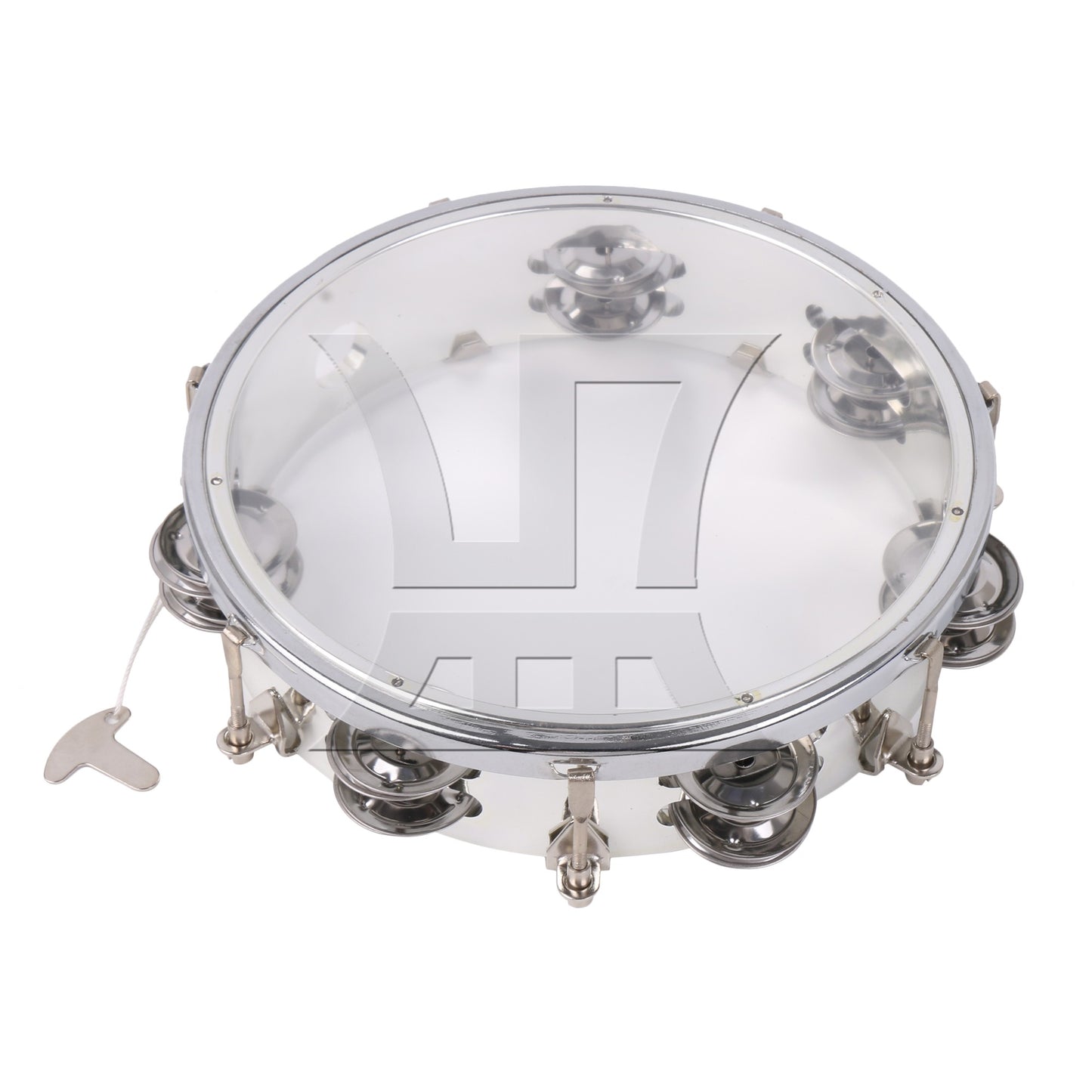 8 Inch Tambourine Performance Level Handheld Bell Percussion for Noise Makers