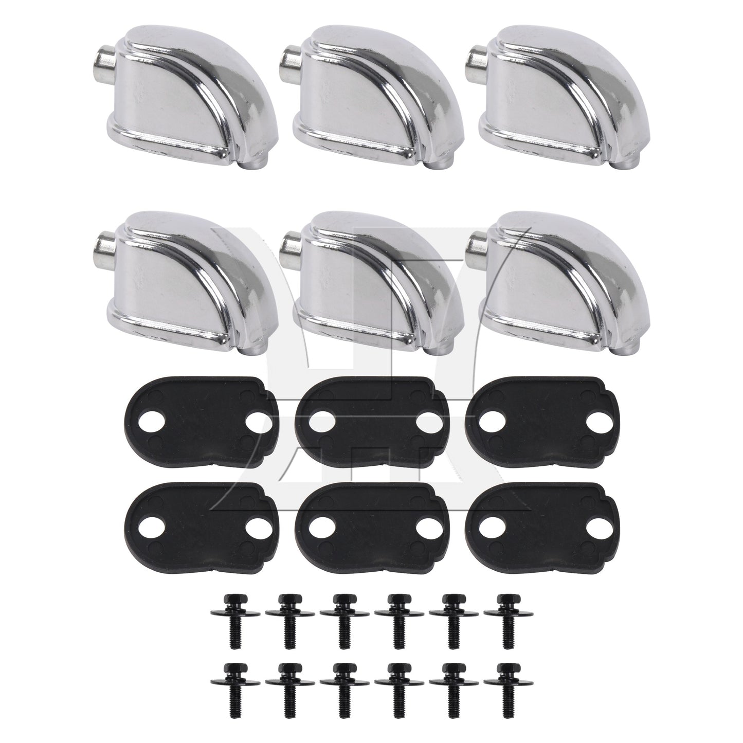8 x Triangle Snare Drum Lugs Percussion Lug 1.02" Hole Spacing w/ Screws