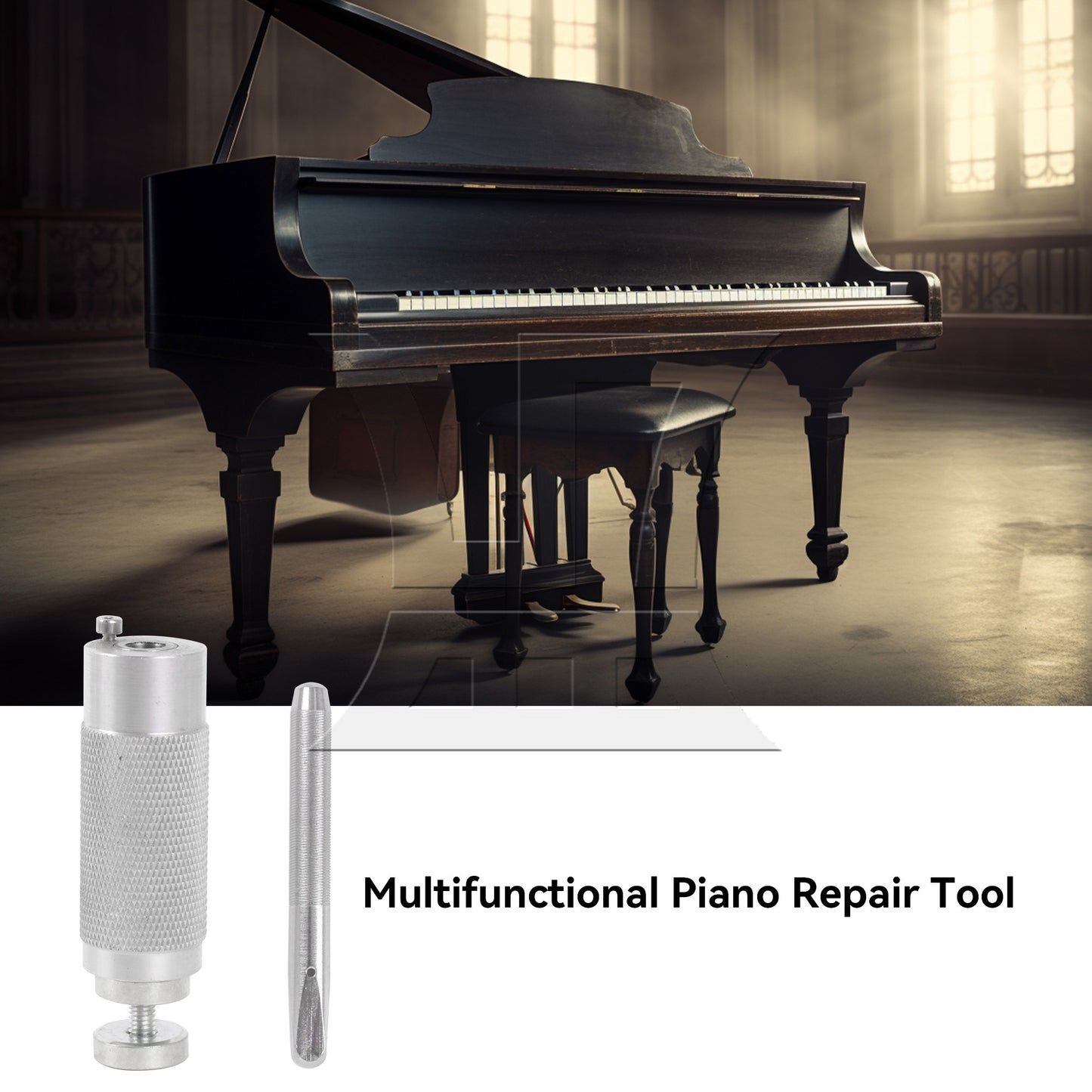 Piano Chord Change Tuning Tool 3 Circle Semi Metal String Winder Repair Set