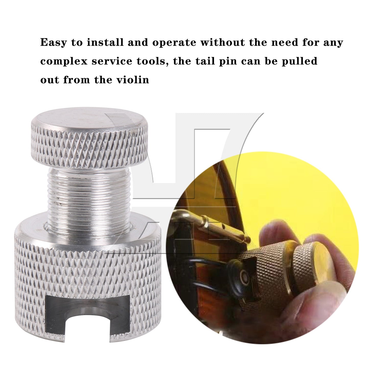 Metal End Pin Holder Clamp Clip for Violin Making Luthier Tool Silver 0.31"