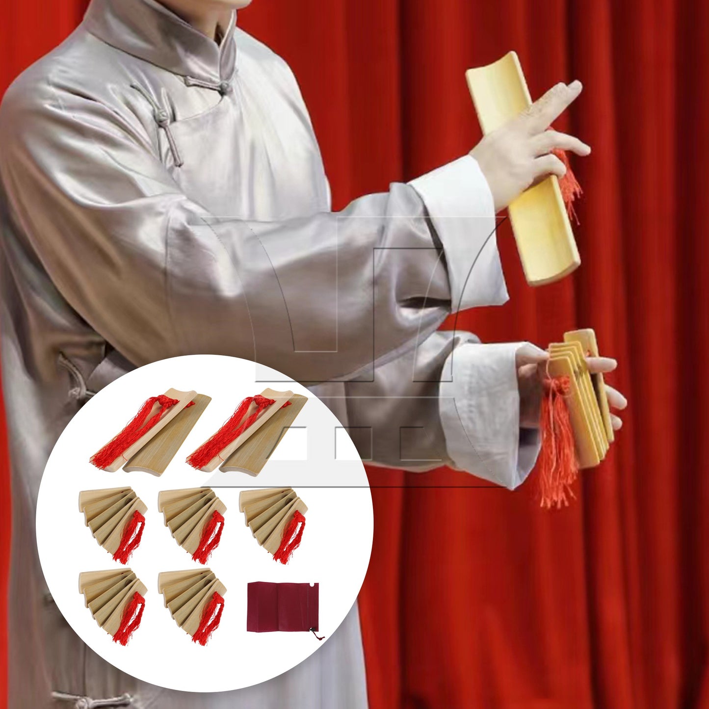 7 Pieces Professional China Kuaiban Allegro 7.48"x2.56" 4.84"x1.69" with Bag