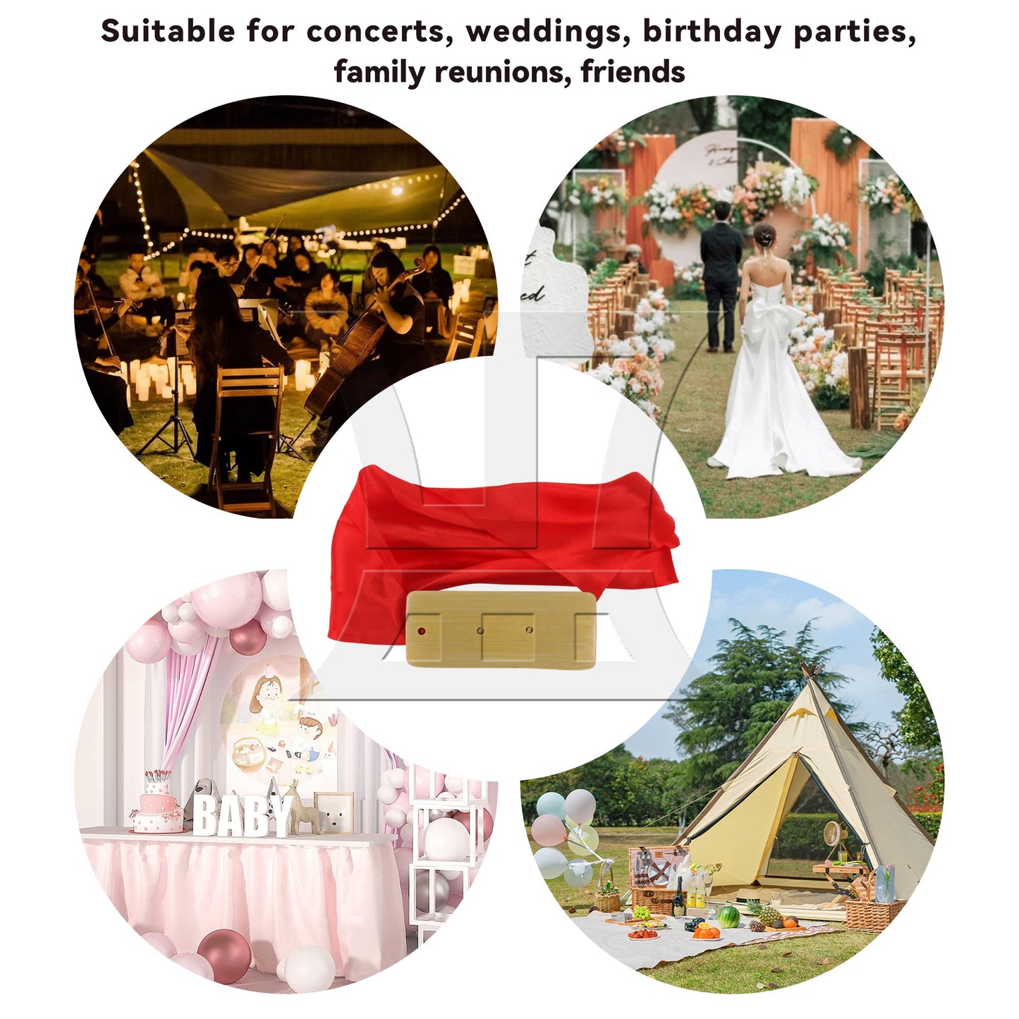 4 Pieces Bamboo China Kuaiban Allegro 3.94 x 1.57 Inch with Silk 17.72 Inch