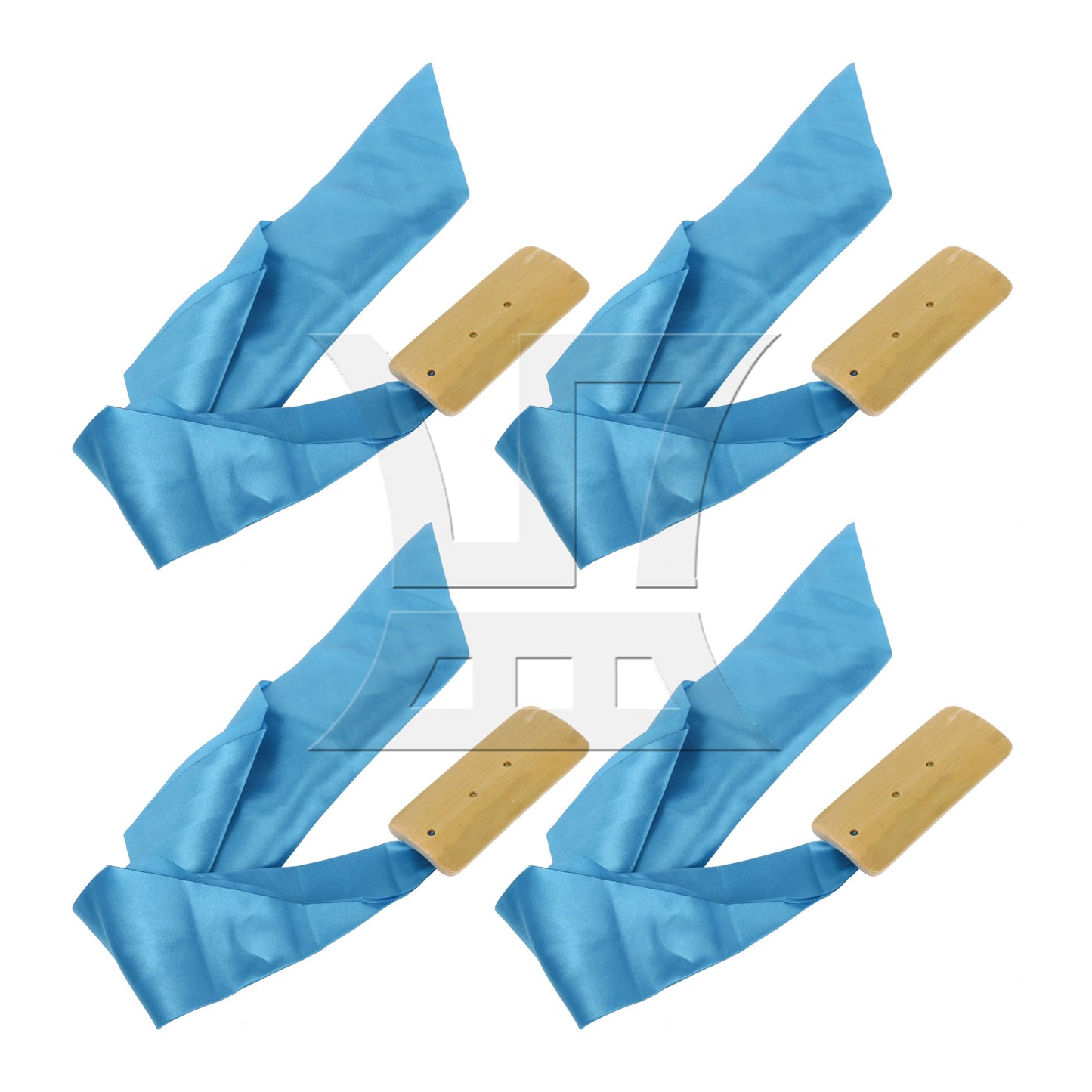 4 Pieces Bamboo China Kuaiban Allegro 3.94 x 1.57 Inch with Silk 17.72 Inch