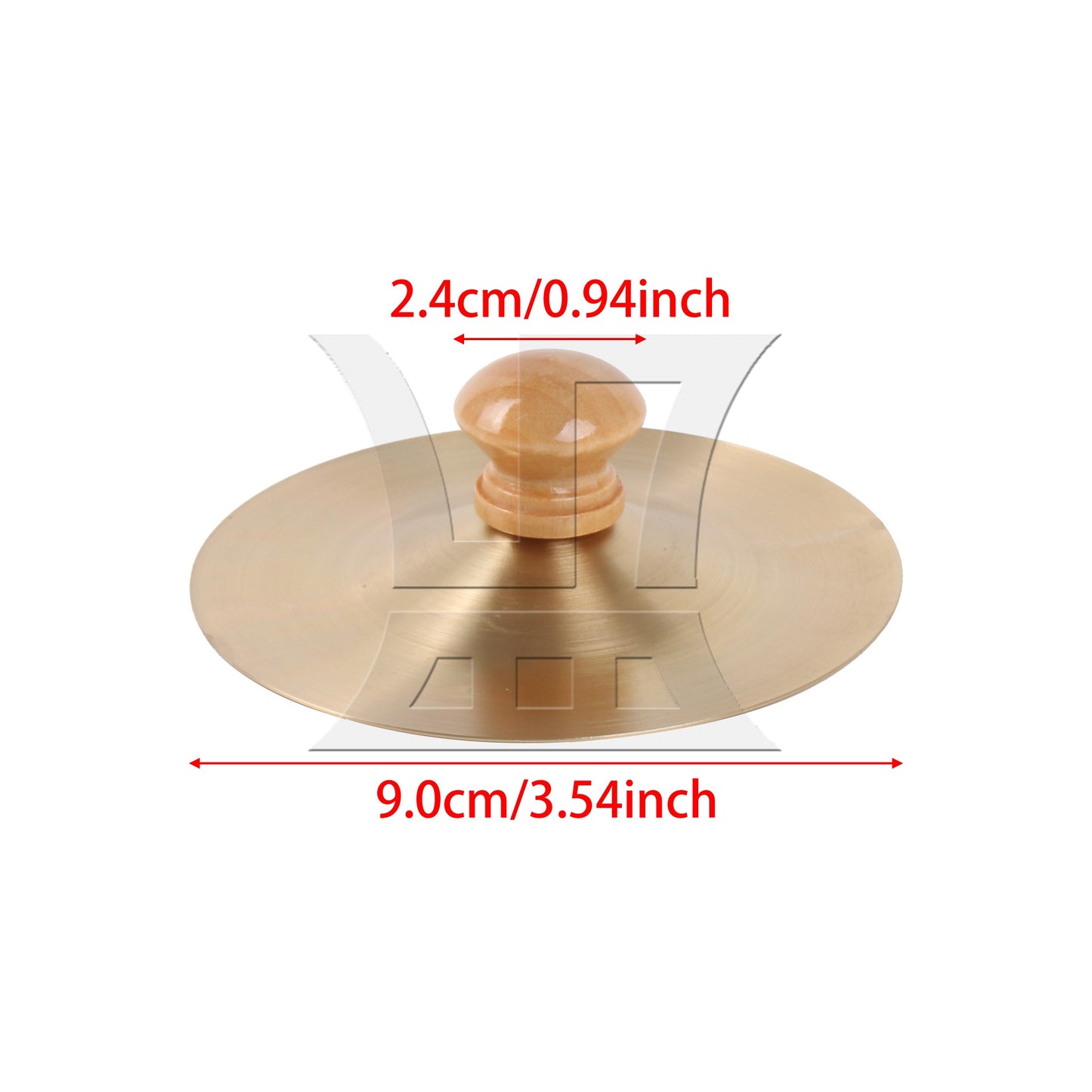 2 Pieces Mini Belly Dance Finger Hand Cymbals for Party 3.54 Inch Dia Golden