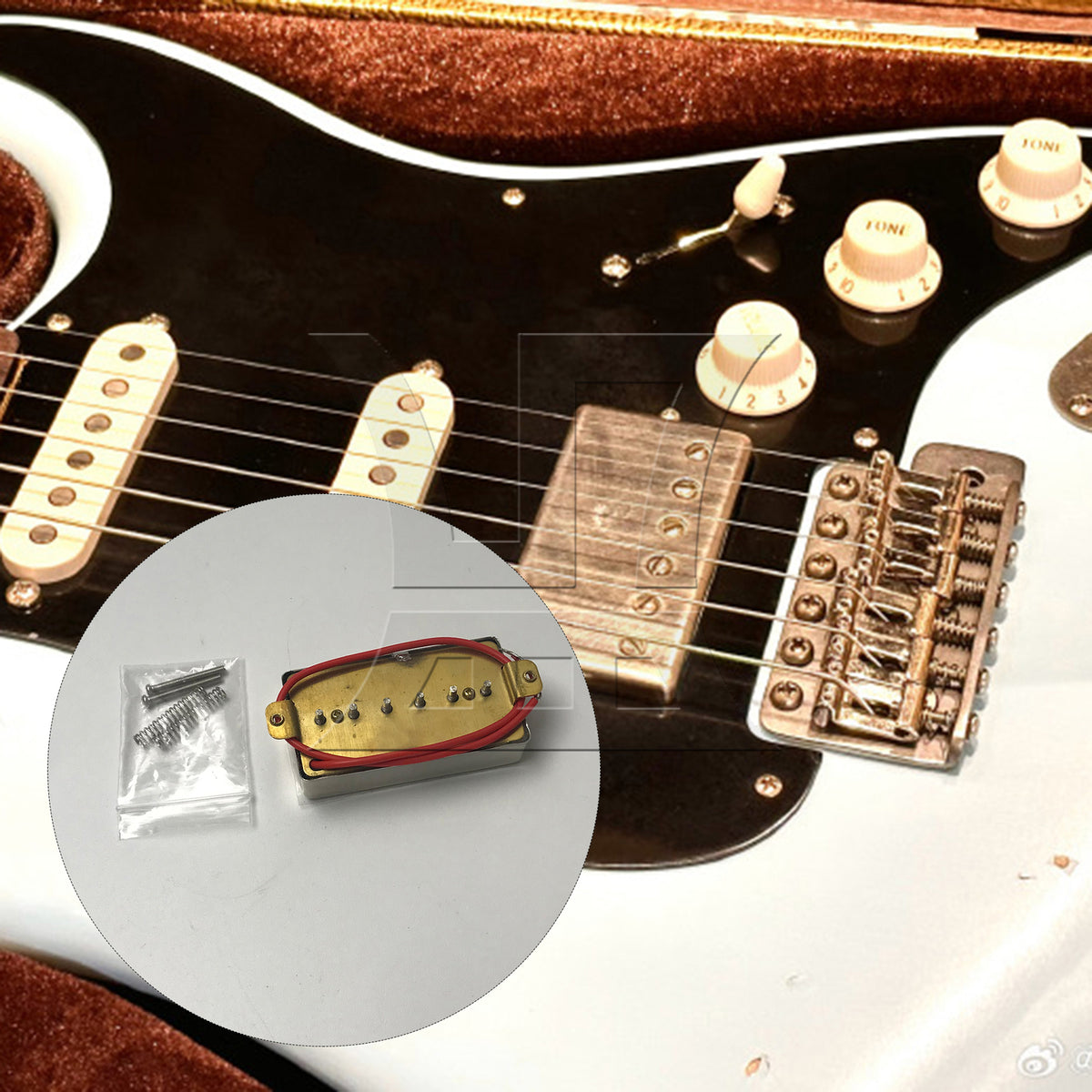 BQLZR 1pc P90 Guitar Bridge Pickup Beige Single Coil Pickup Electric Guitar Accessories