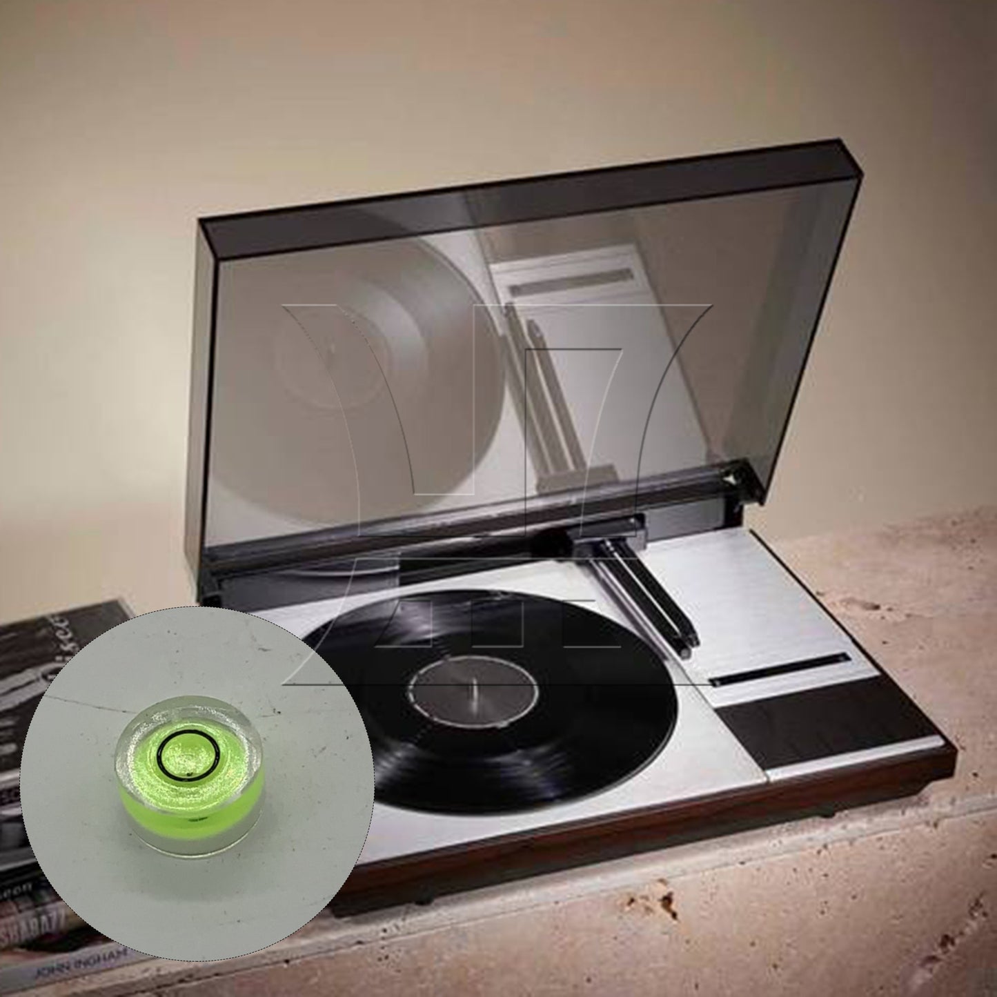 BQLZR 1pc Vinyl Record Player Bubble Spirit Level 12 x 6 Mm for Turntable Record Player Accessories