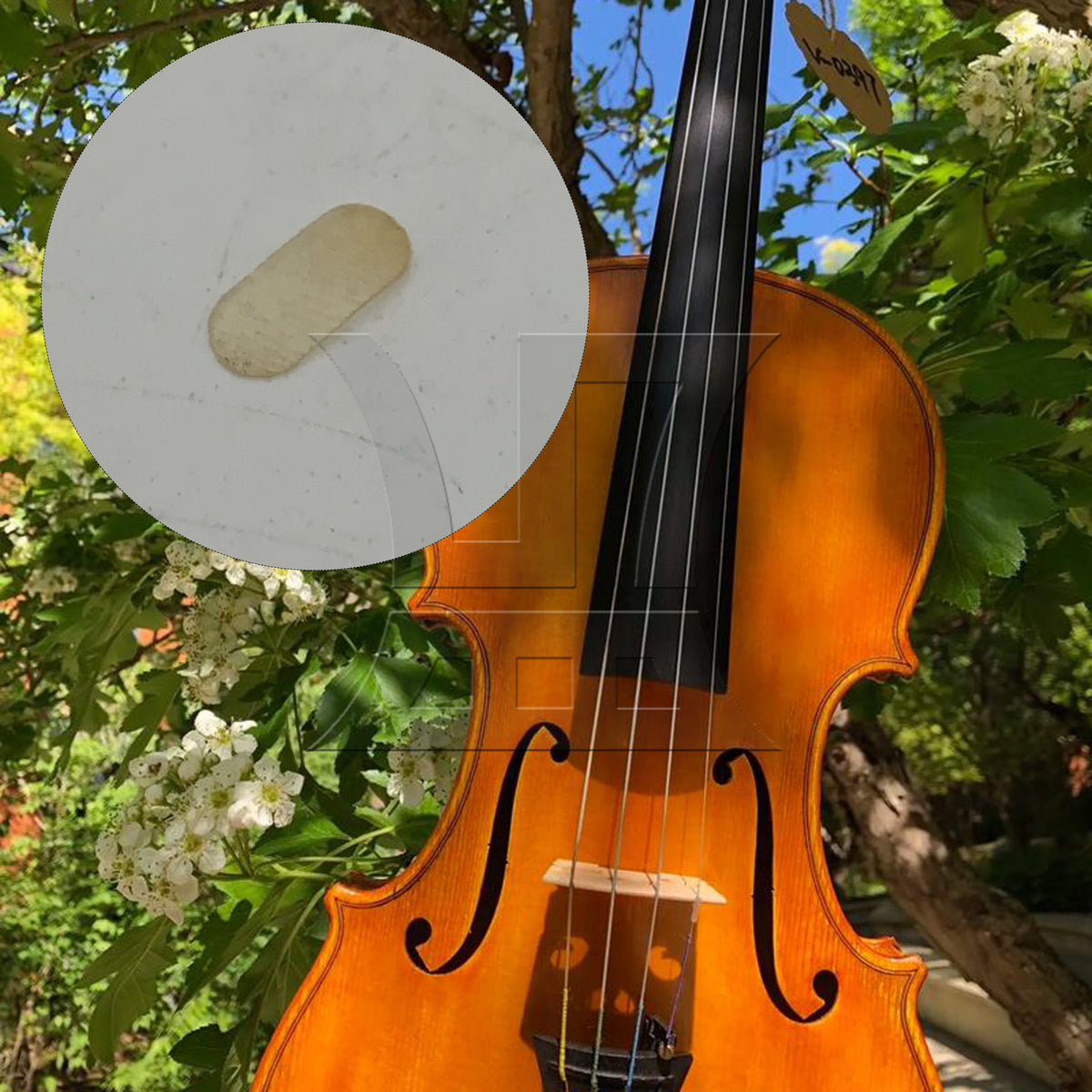 BQLZR 1pc Violin Chinrest Cushion E String Pad For Violin Repair Replacement Parts