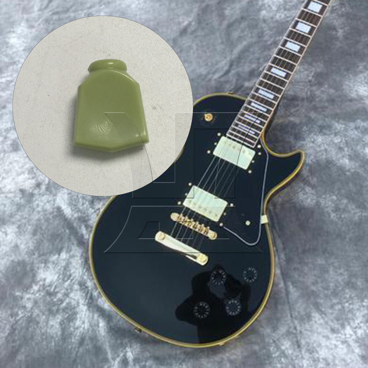 BQLZR 1pc Guitar Tuner Tulip Buttons Light Green Green Jade Handle