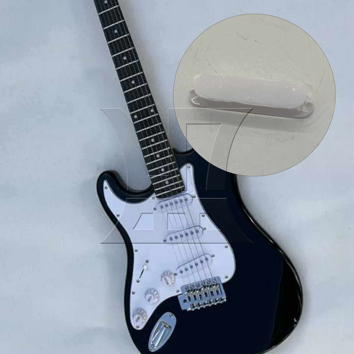 BQLZR 1pc Electric Guitar Closed Single Coil Pickup Cover for Volume Adjustment Electric Guitar Accessories