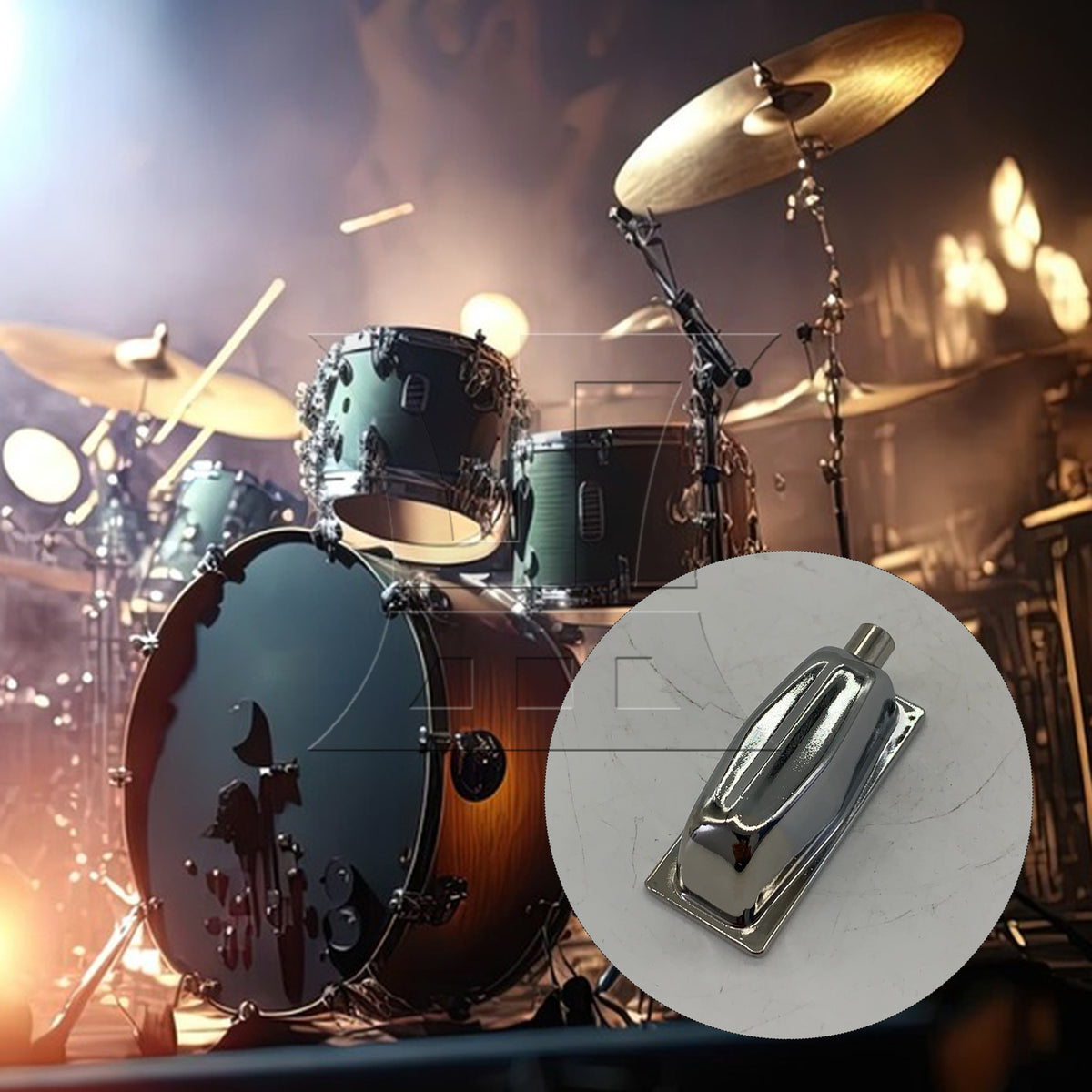 BQLZR 1pc Drum Lug Silver for Drum Set Installation