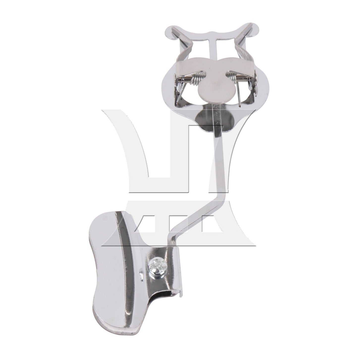 5.51x1.96" Silver Plating Metal Trumpet Marching Lyre for Marching Performance