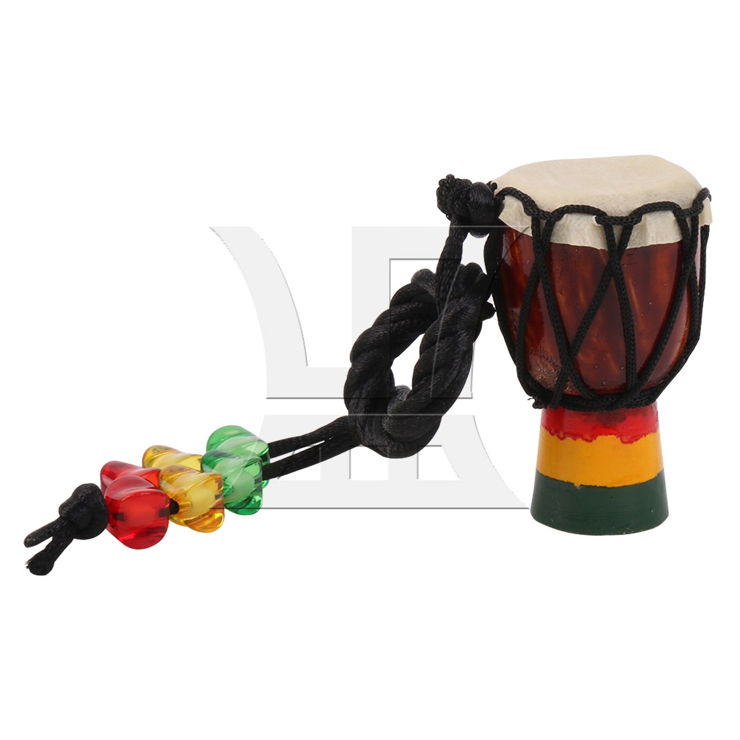 Djembe Drum Necklaces Hand Drums Necklaces Wooden 1.18" Dia for Music Lovers