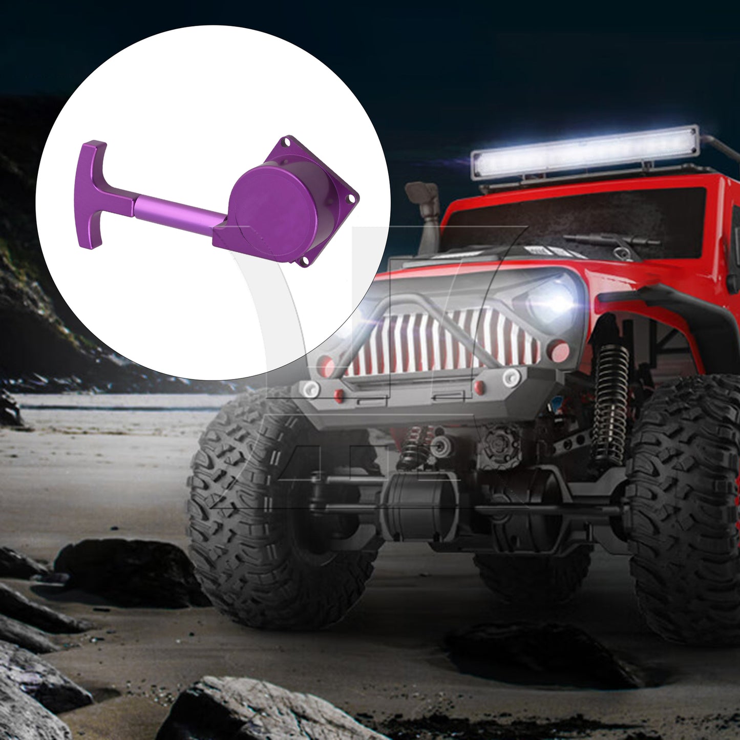 BQLZR Purple Vertex18 Engines Alloy Pull Starter R020 For RC Cars Upgrade