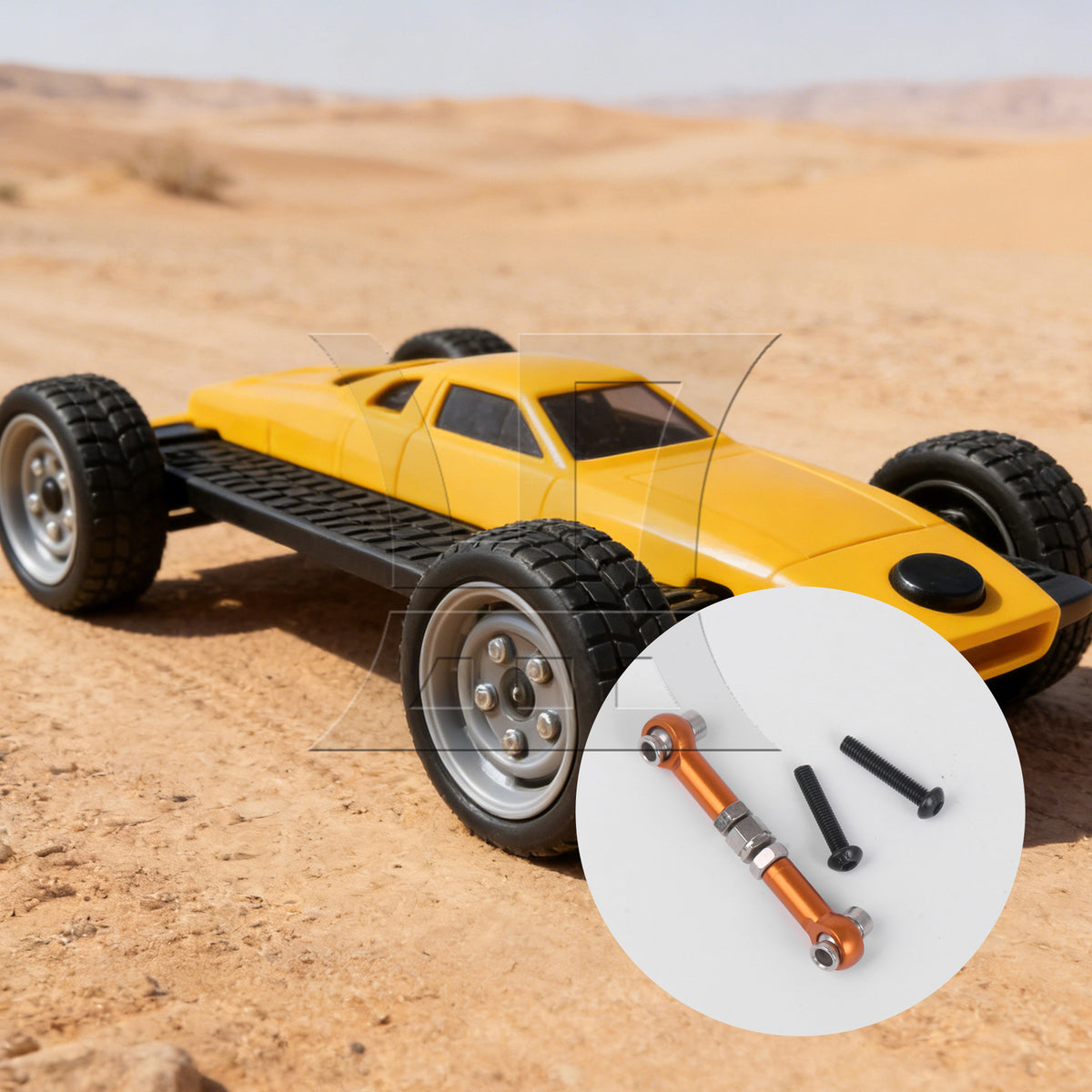 BQLZR 2xBQLZR Orange RC1:10 Servo Link for HPI RS4 SPORT3 On Road Racing Car Upgrade