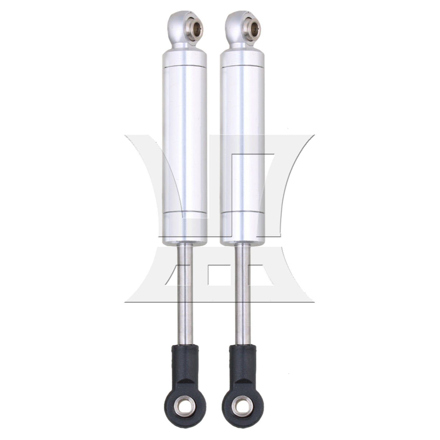 BQLZR 2 Pieces RC1:10 Model Car Alloy Shock Absorber 92mm Length Silver 75003S