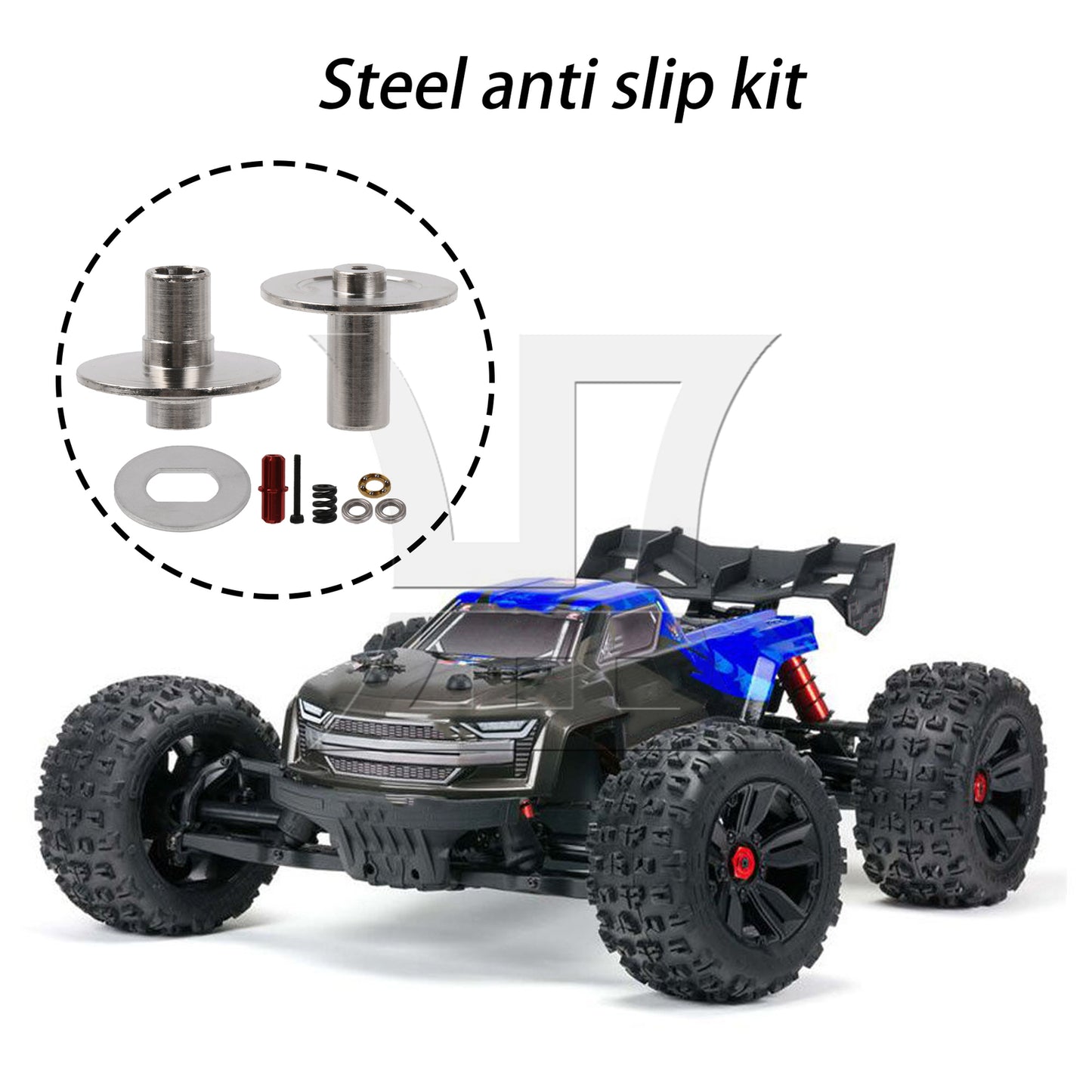 BQLZR RC 1:10 Slipper Plate & Hub Set Replacement for ARRMA Granite D3-ARA310946S