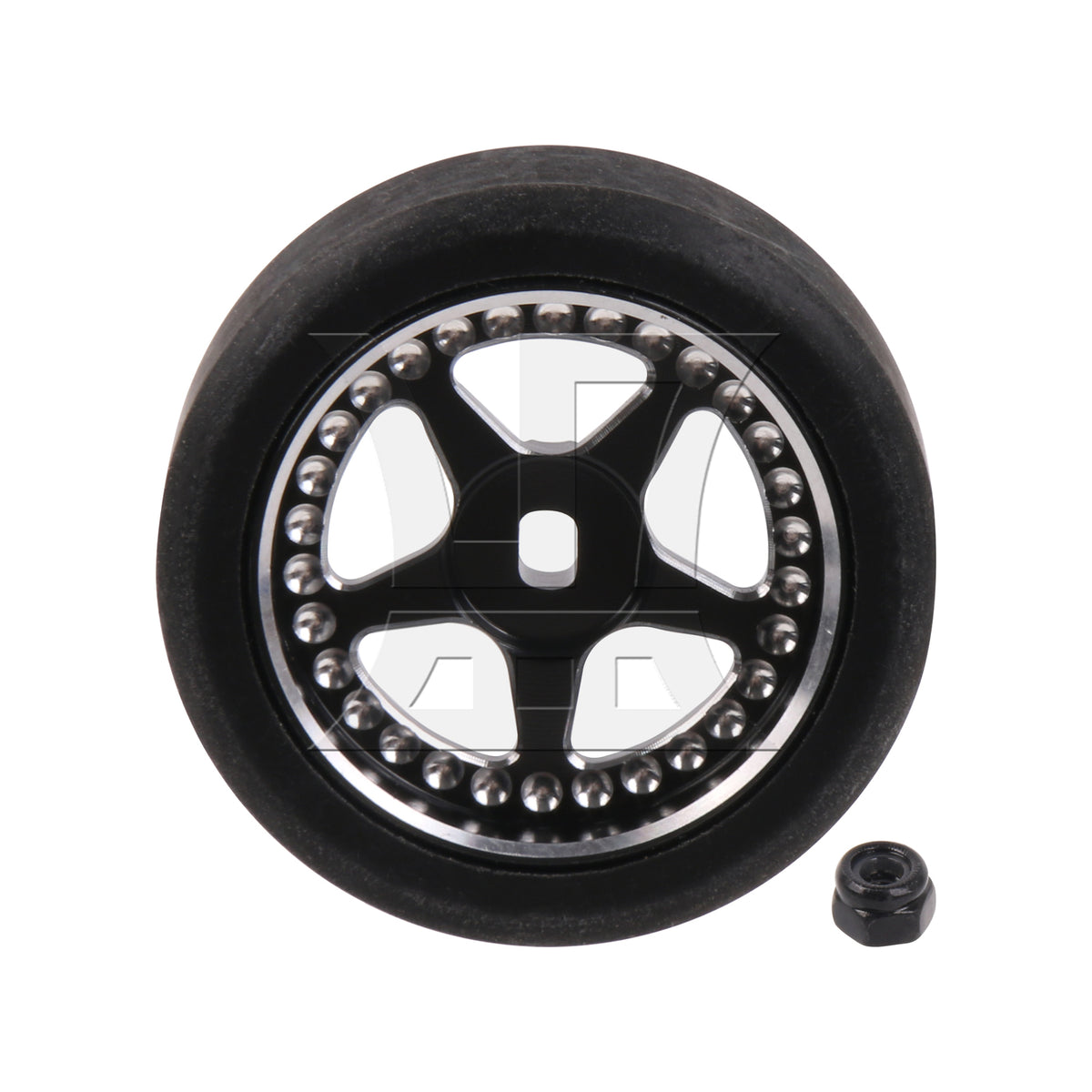 BQLZR RC 1:28 Drift Wheel Tyre 29mm Outer Dia Replacement for K969 K989 P929 Black