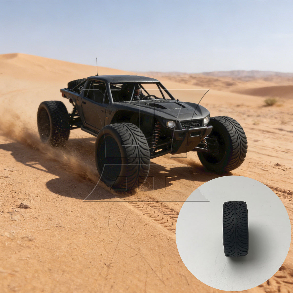BQLZR 1pc Rc1:10 On Road Car Tire D-007 Black Model Car Repair Replacement Spare Parts
