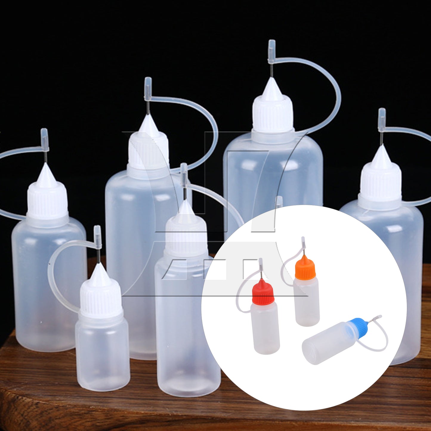 BQLZR 50PCS 10ml Empty Squeezable with Tips for Liquid Dropper Bottles