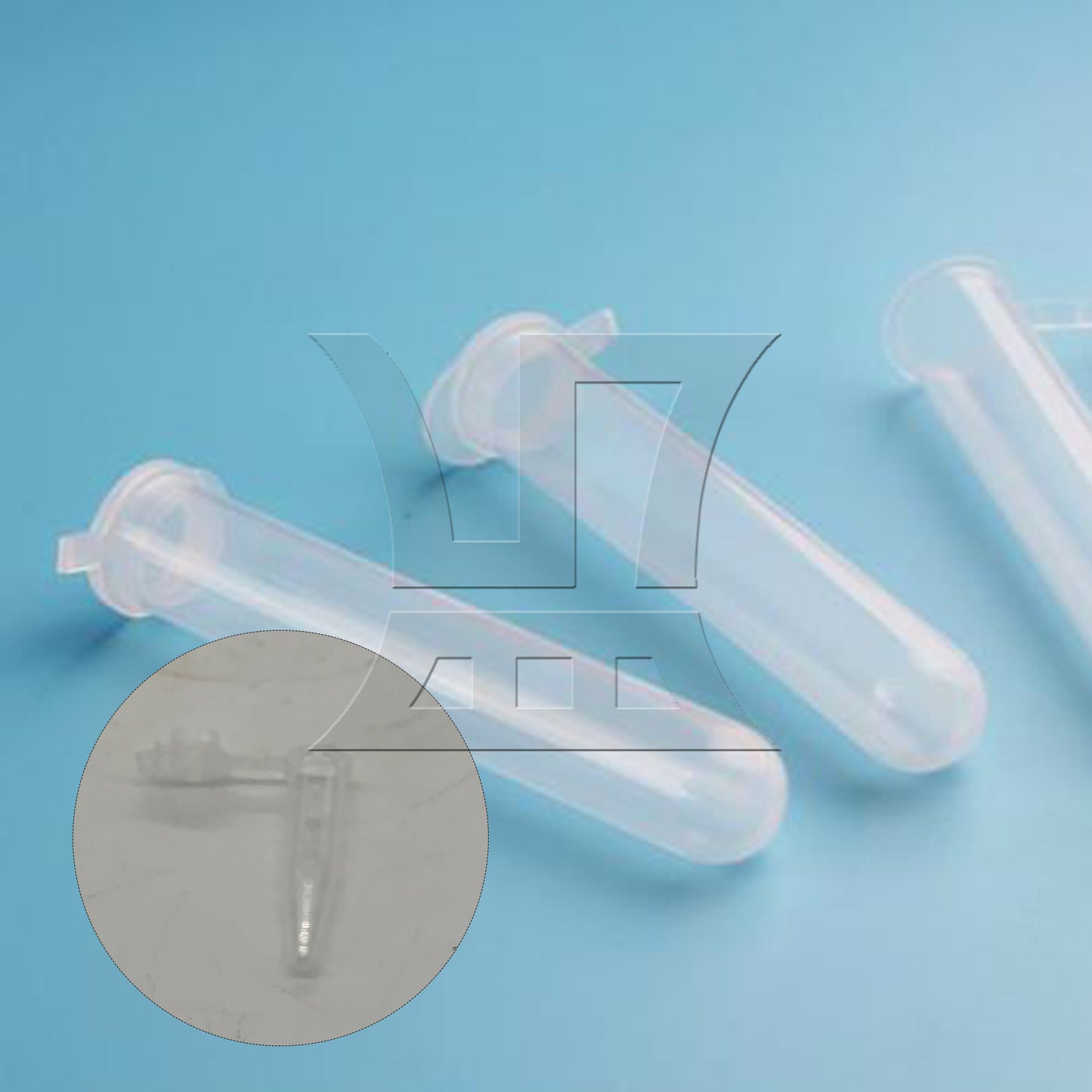 BQLZR 1000pcs Graduated Clear Plastic Microcentrifuge Vials Tubes Container 0.5ML