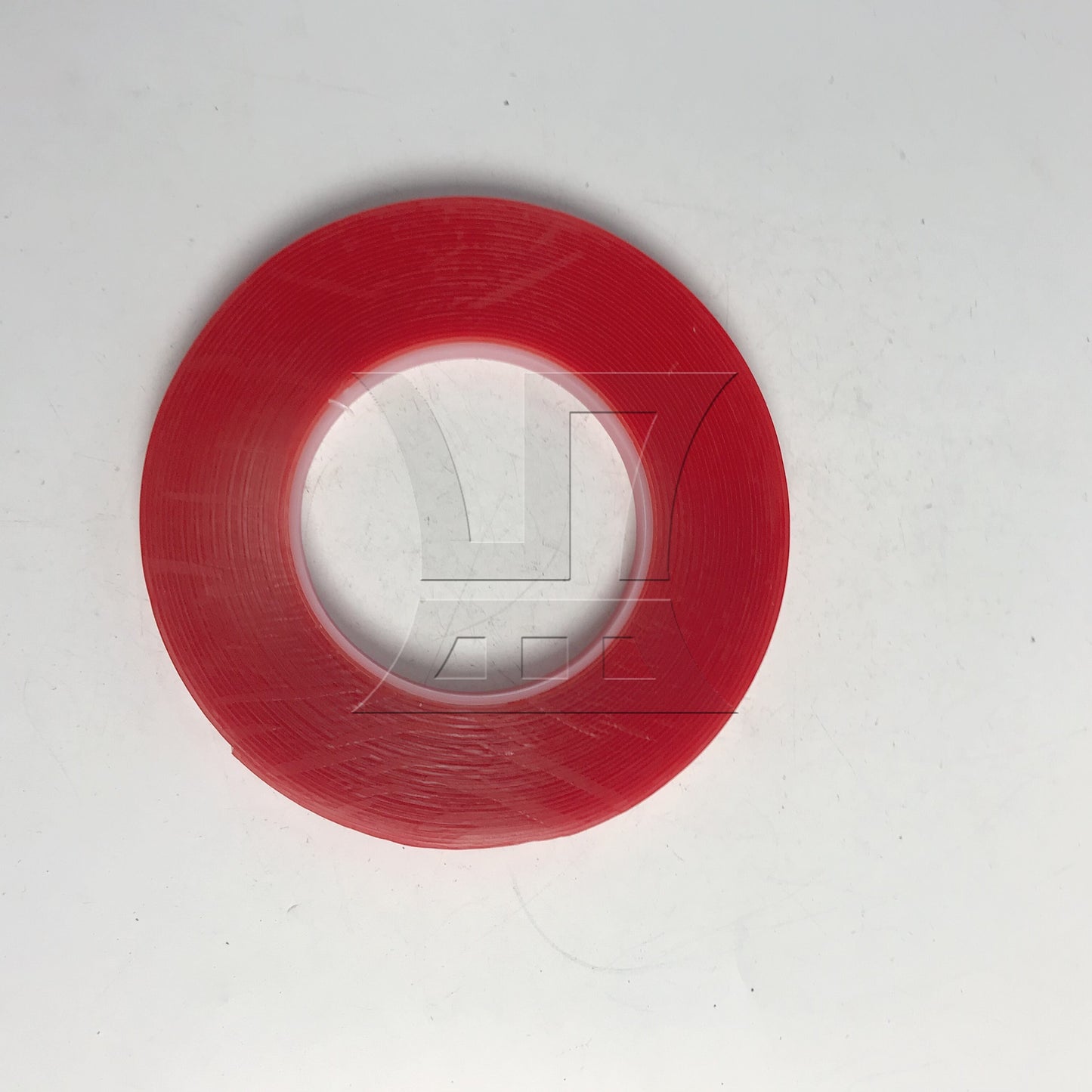 BQLZR Red Transparent Double Sided Adhesive Mounting Tape for Ornaments Fixed 33ft
