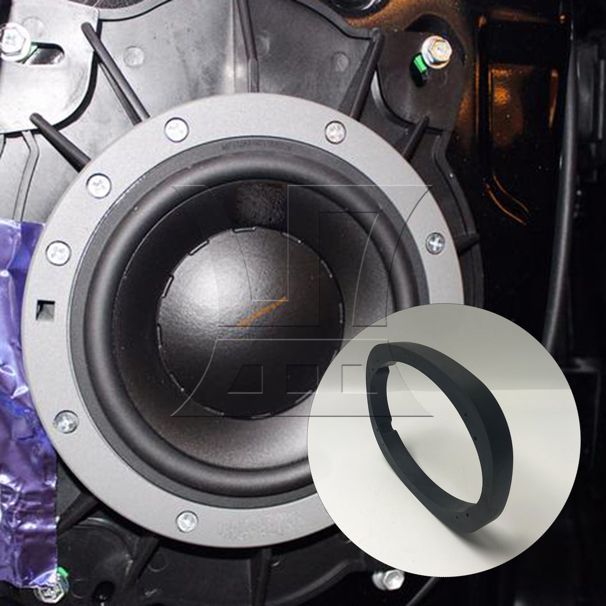 BQLZR 6" x 9" Solid Elliptical Speaker Spacer Adapter 1" Depth Bracket Holder