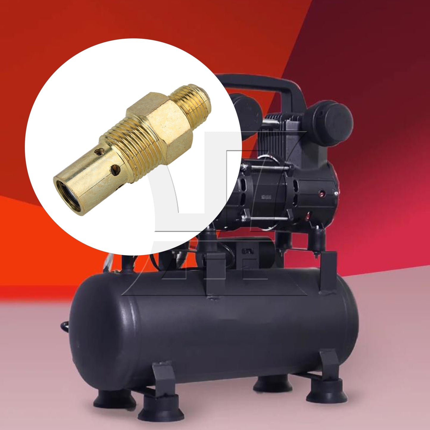 BQLZR Al Alloy 3/8" Male Threaded 1/2" Air Compressor Tank Check Valve