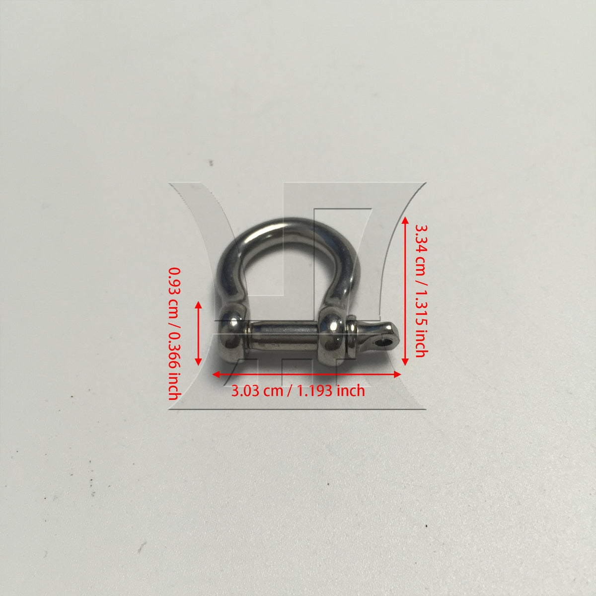 BQLZR M5 304 Stainless Steel Screw Pin Anchor Shackle Bow Rigging European Style