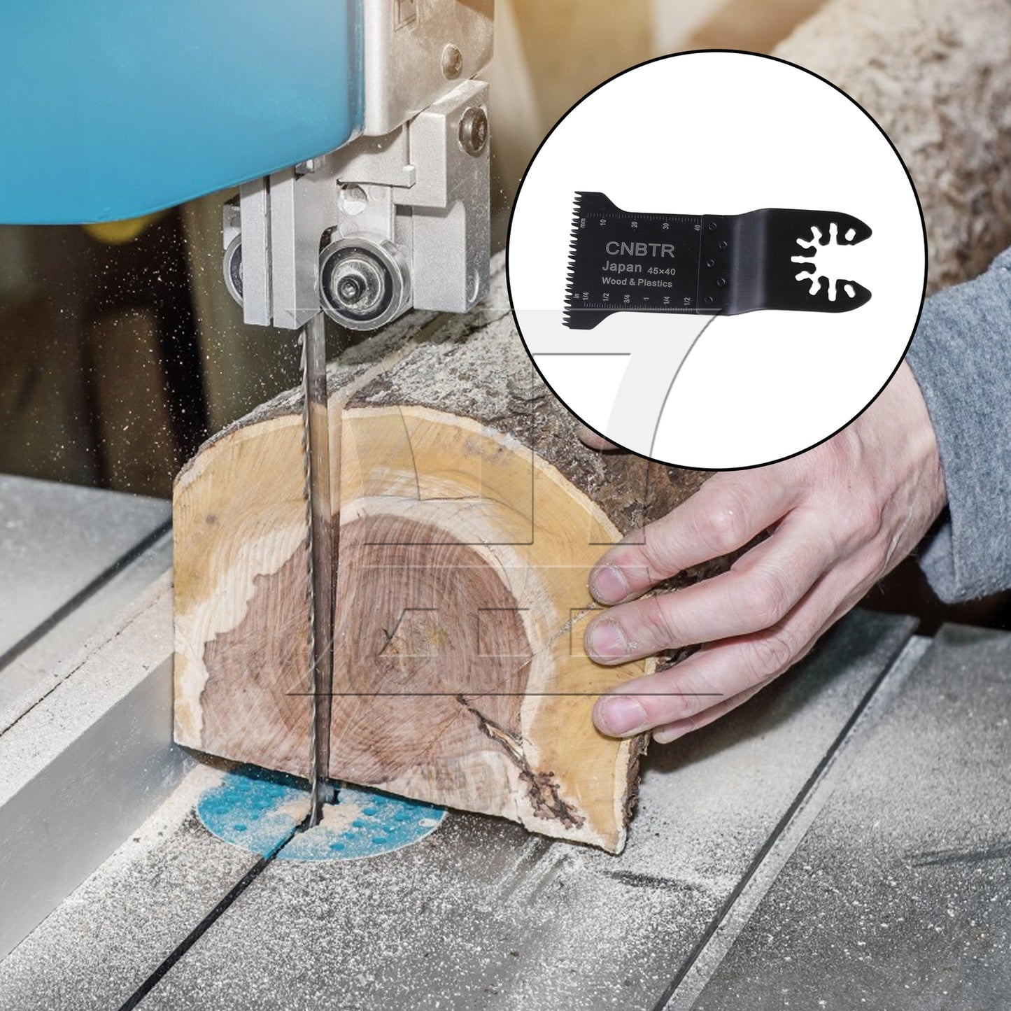 BQLZR Fast-install high-carbon steel oscillating saw blade 45*40mm