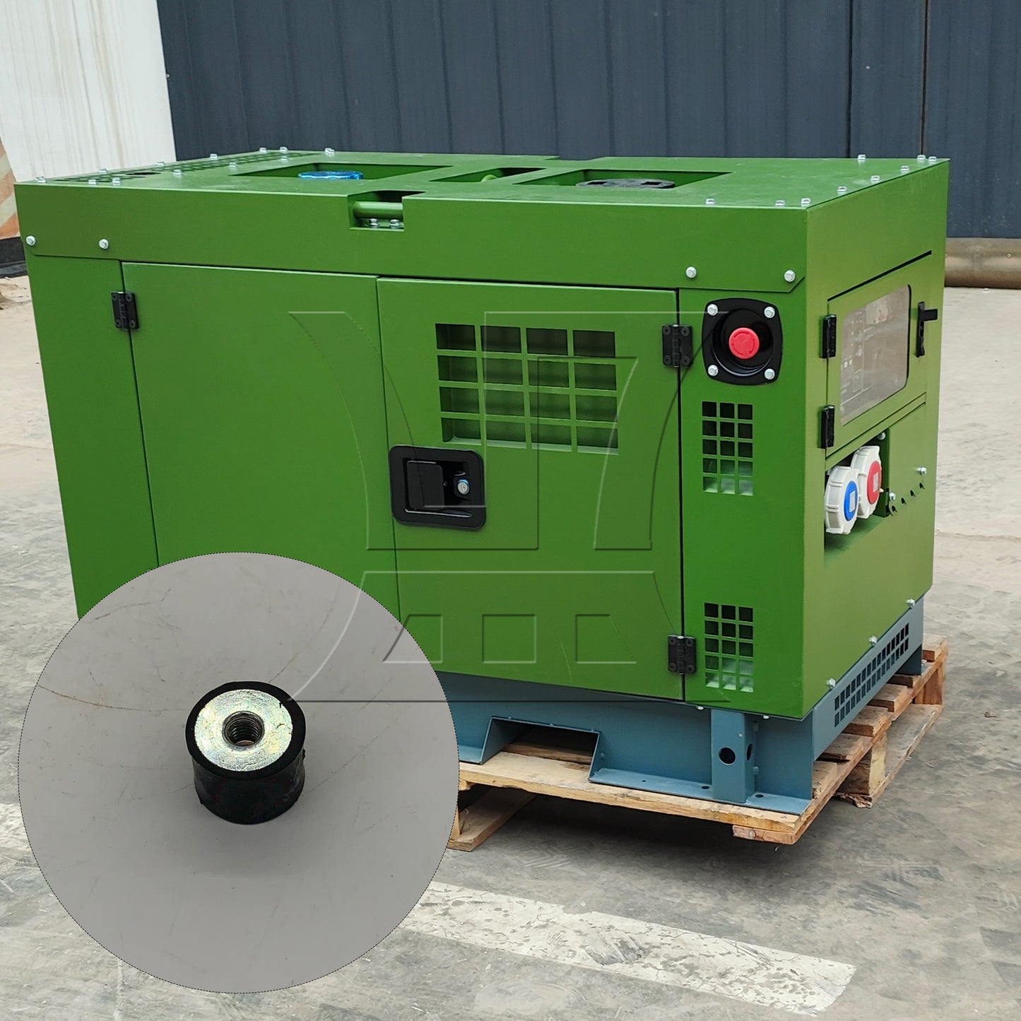 BQLZR DE M6 FemaleThread Rubber Vibration Silentblock Air Compressors