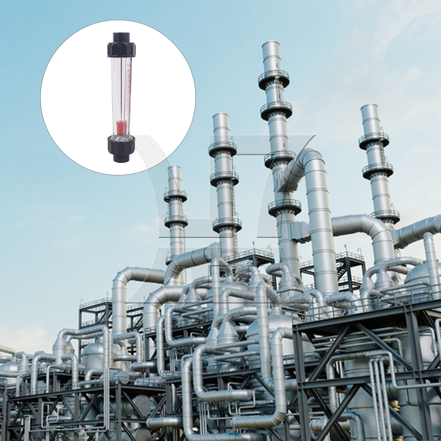 BQLZR Plastic Tube Water Flow-meter LZS-15 16-160L/H DN15 Tube for Testing Flow