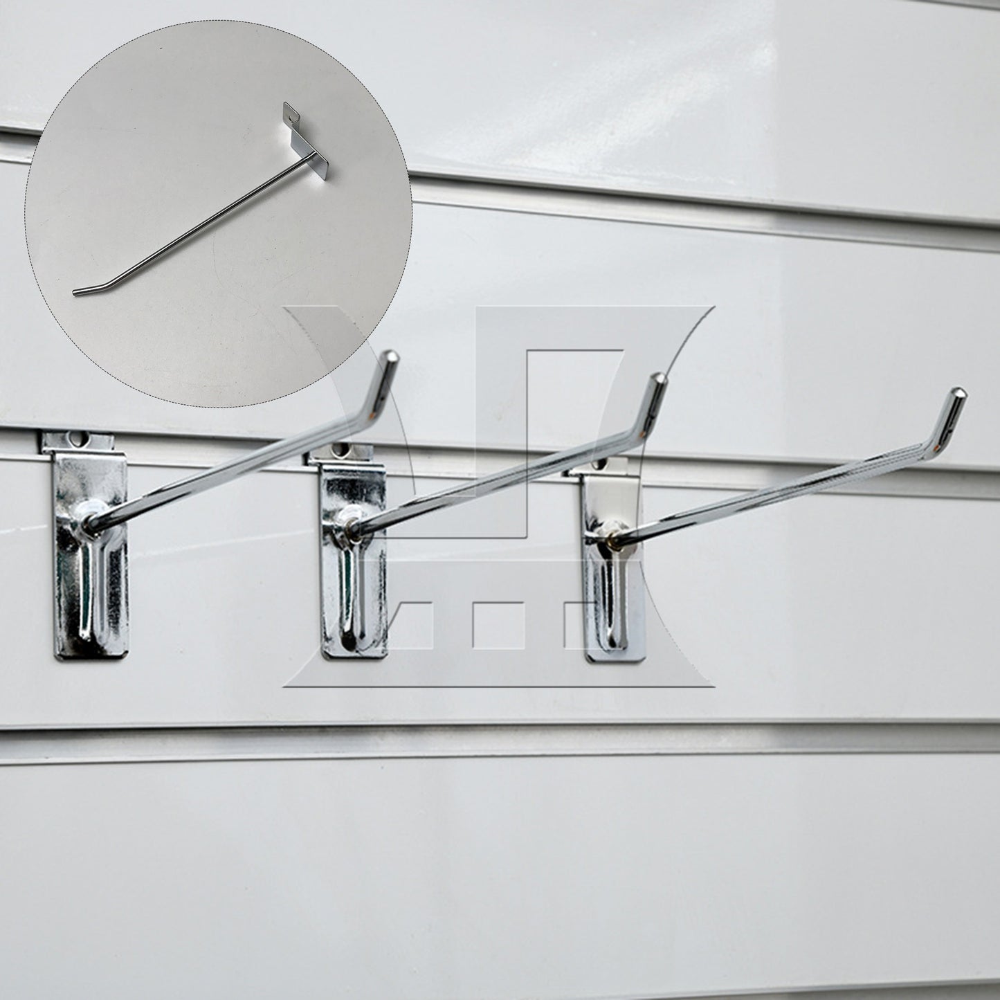 BQLZR Slatwall Single Hook Pin Arm Shop Display Fitting Prong Hanger 15cm Length