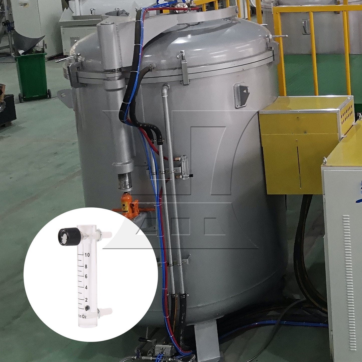 BQLZR Tube Type Acylic Flowmeter Tool LZQ-4 0-10LPM 0.6Mpa for Air Gas Transparent