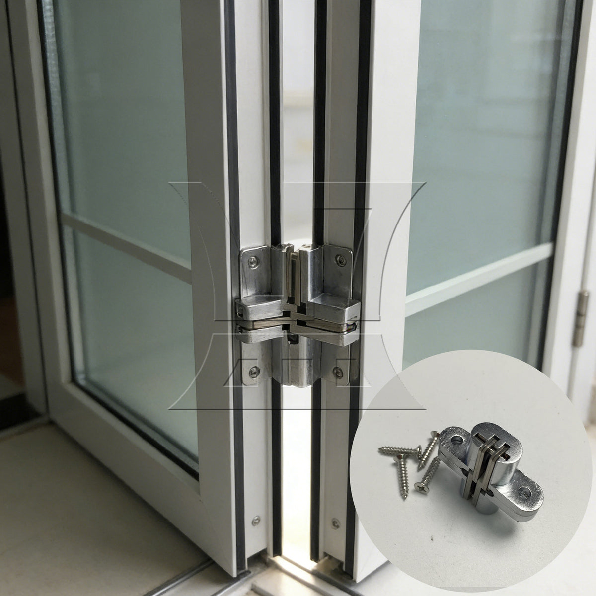 BQLZR 2pcs Hidden Stainless Steel Invisible Concealed Cross Hinge for Jewelry Box