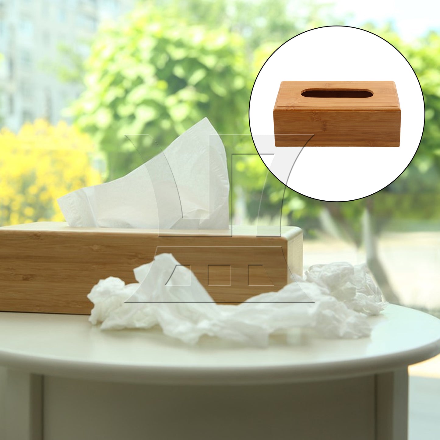 BQLZR 230MM BQLZR Draw-out Type Home Office Bamboo Case Cover Holder