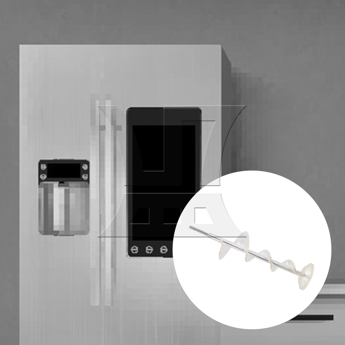 BQLZR Freezer Ice Bucket Auger Dispenser Replacement for WR17X11705 Refrigerator