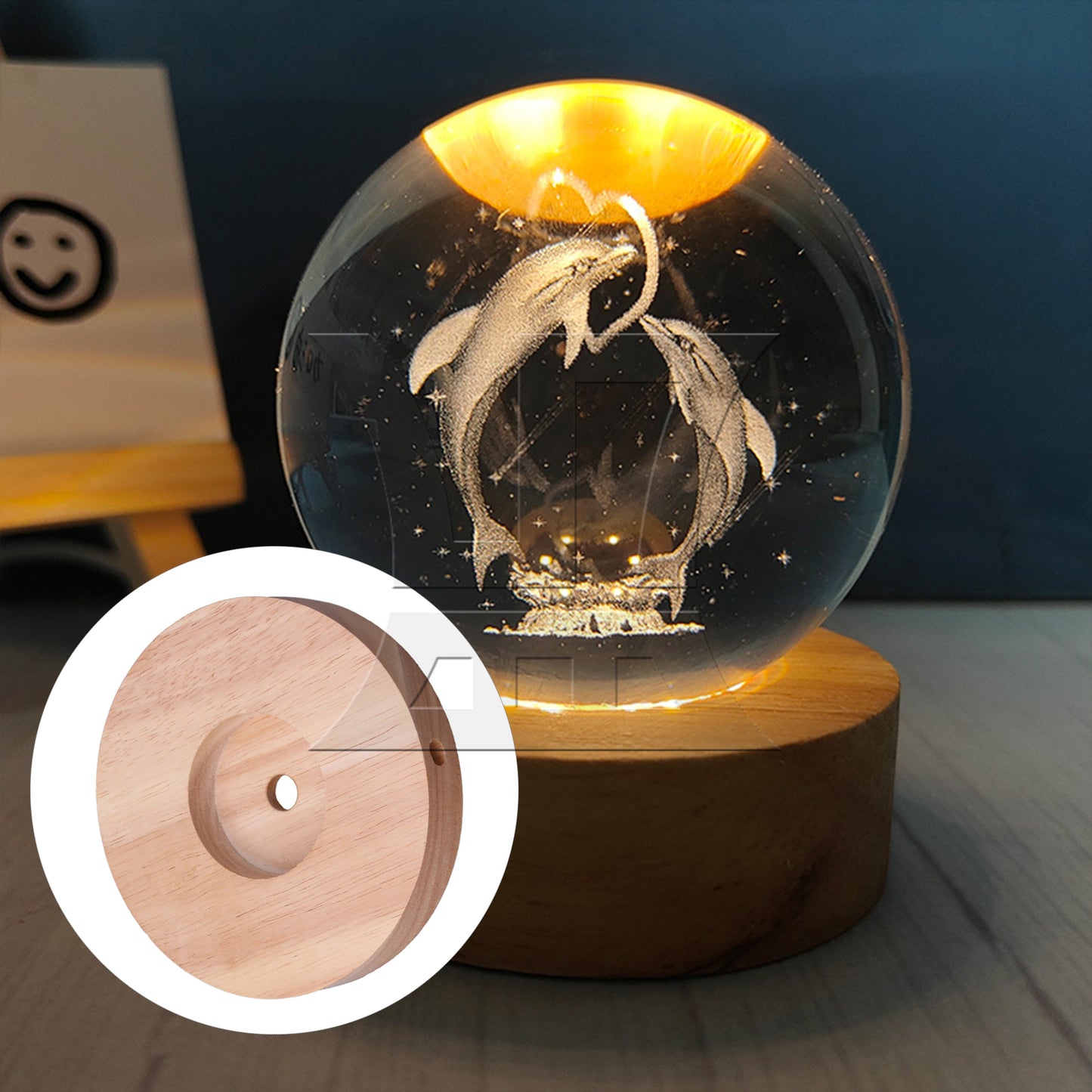 BQLZR Wooden Table Lamp Bases DIY Household Floor Lamp Table Light 12cm Dia