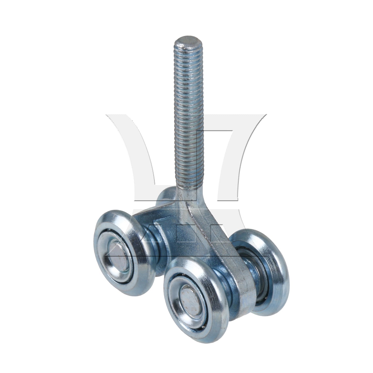 BQLZR Dia 24mm Steel Trolley Hanger Rigid Bearings Roller Barn Door Sliding H4-3