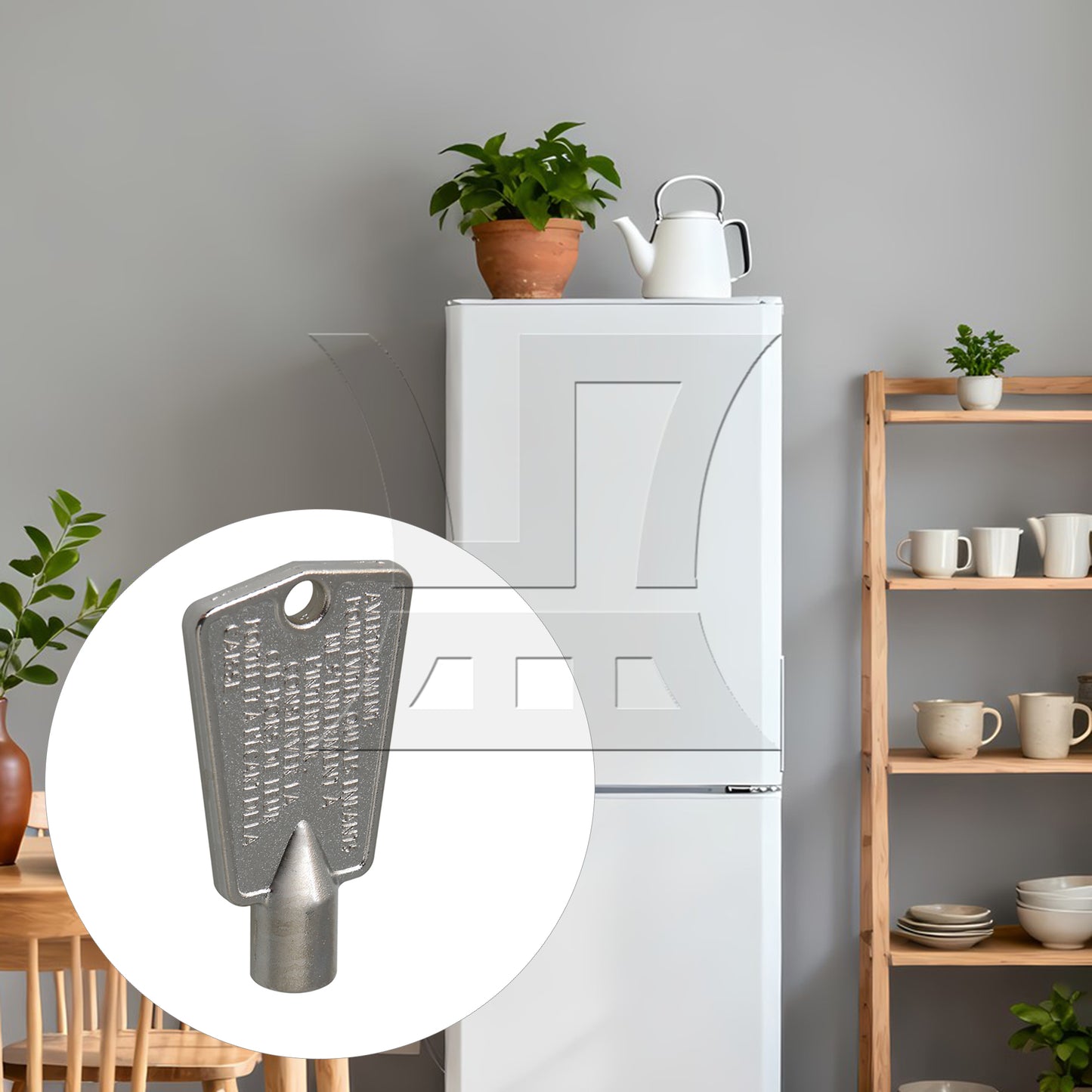 BQLZR Silver Refrigerator Freezer Door Key for 216702900 06599905 12849