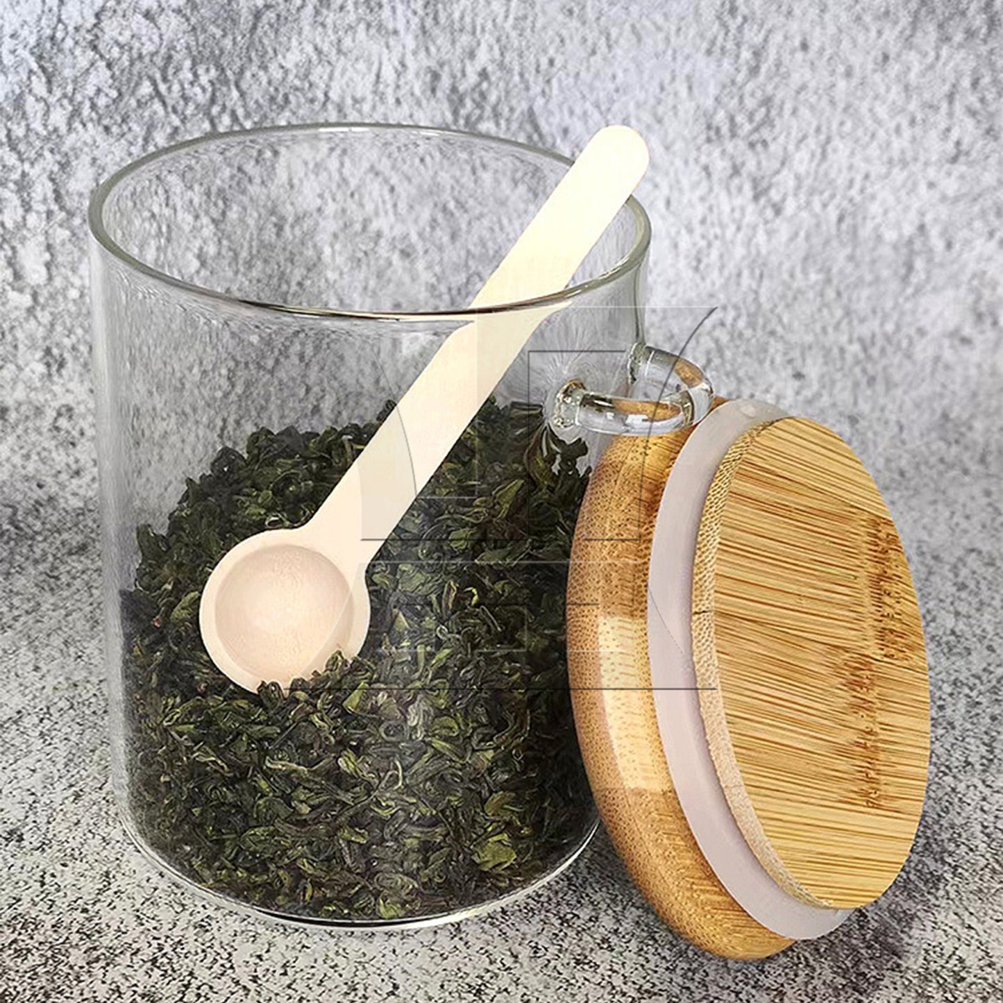 BQLZR Mini Wooden Spoons for Spice Jars Seasoning 2.95" Length x 0.75" Dia